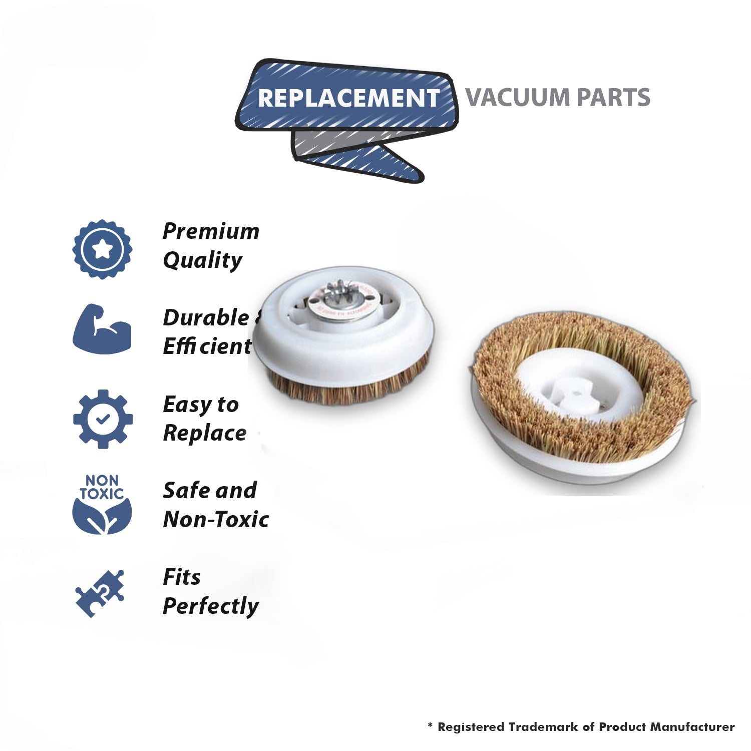 Topvacuumparts Replacement for Koblenz Polishing Brushes 6