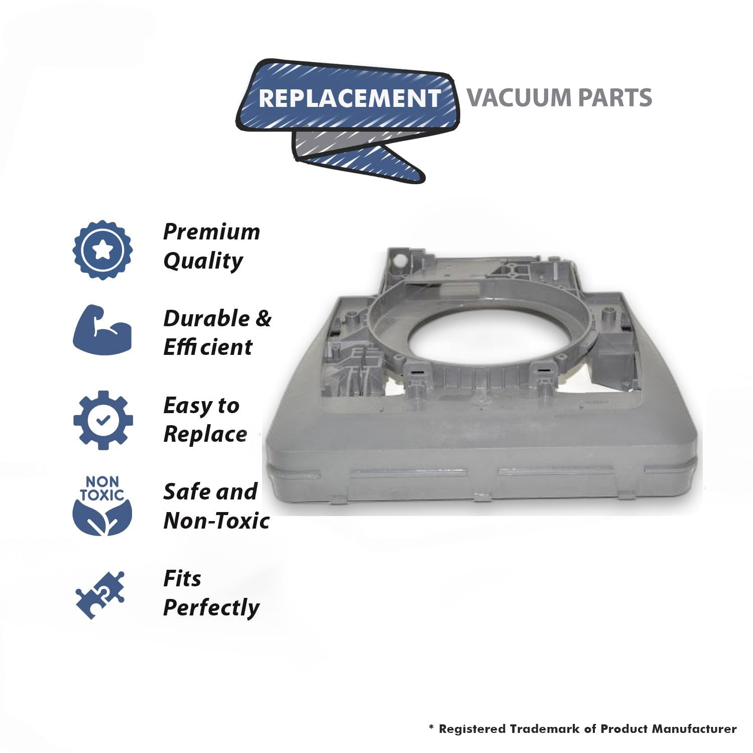 Topvacuumparts Replacement Part For koblenz U75,U80 Vacuum Cleaner Base Assembly # compare to part 13-2883-01-8