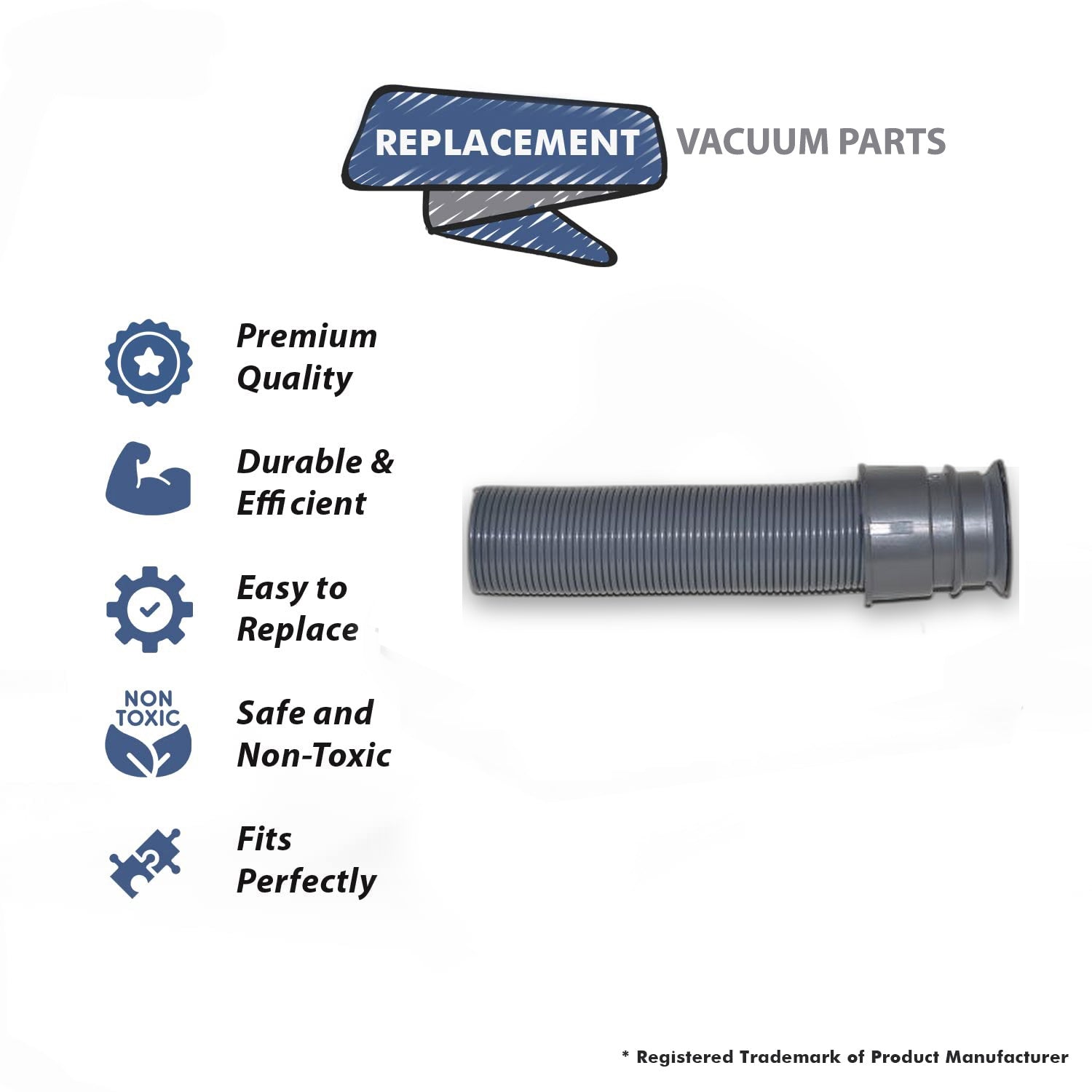 Topvacuumparts Replacement Part For Proteam Vacuum Cleaner Two Lower Hose Progen 12,15 Upright # compare to part 510252