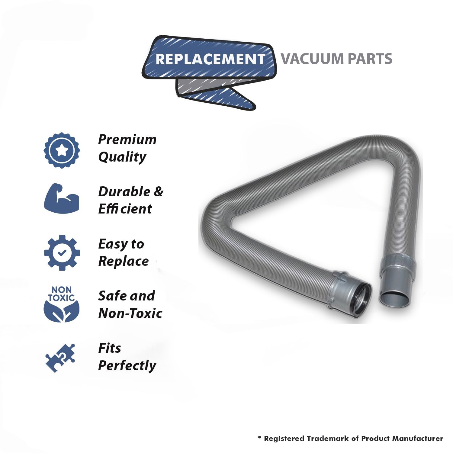 Topvacuumparts Replacement Part For Shark NV22, 22L & 22T Navigator Upright Vacuum Cleaner Hose Assembly # compare to part H101