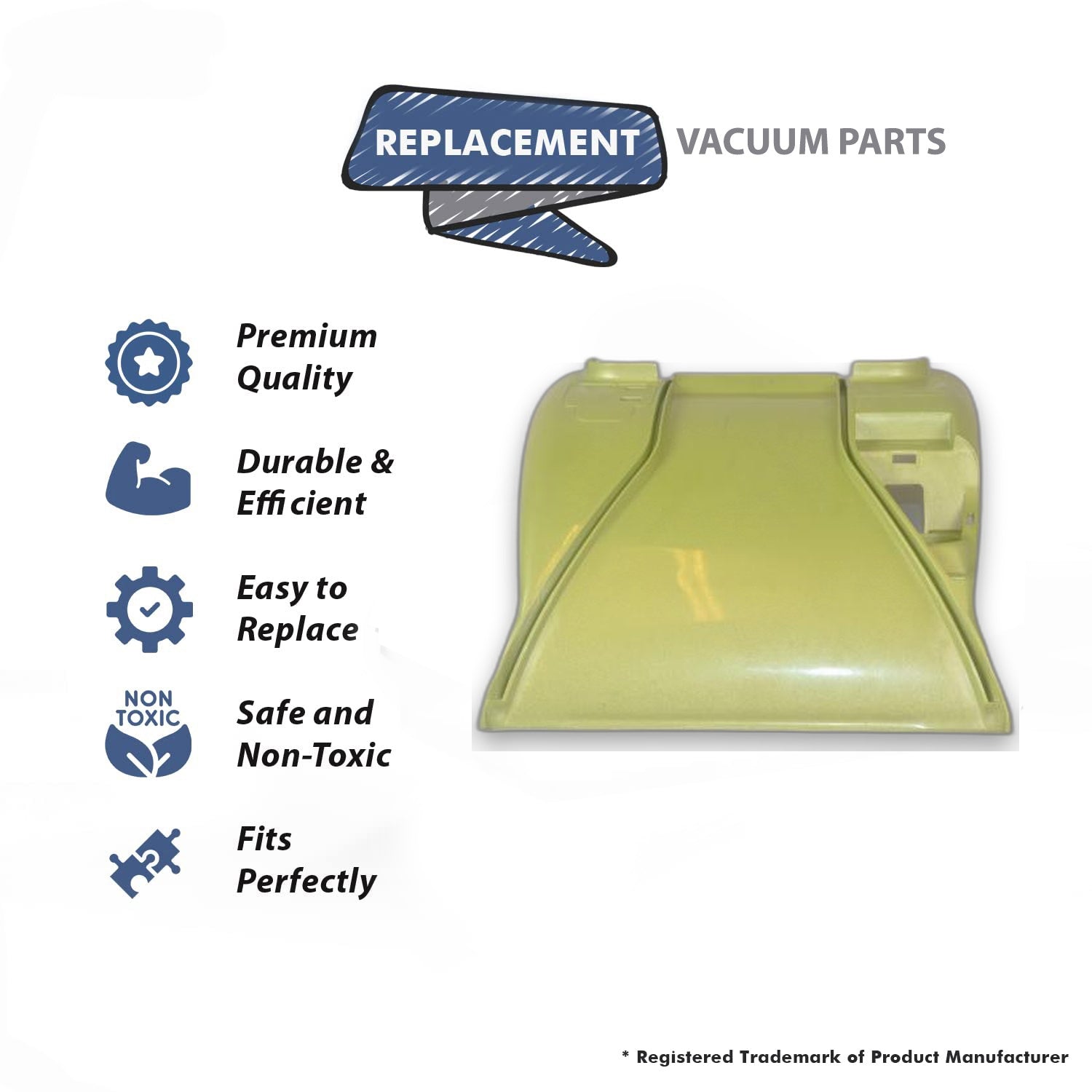 Topvacuumparts Replacement Part For Hoover FH50025 Vaccum Cleaner Sage Metalic Hood/Nozzle Assembly # compare to part 522233005