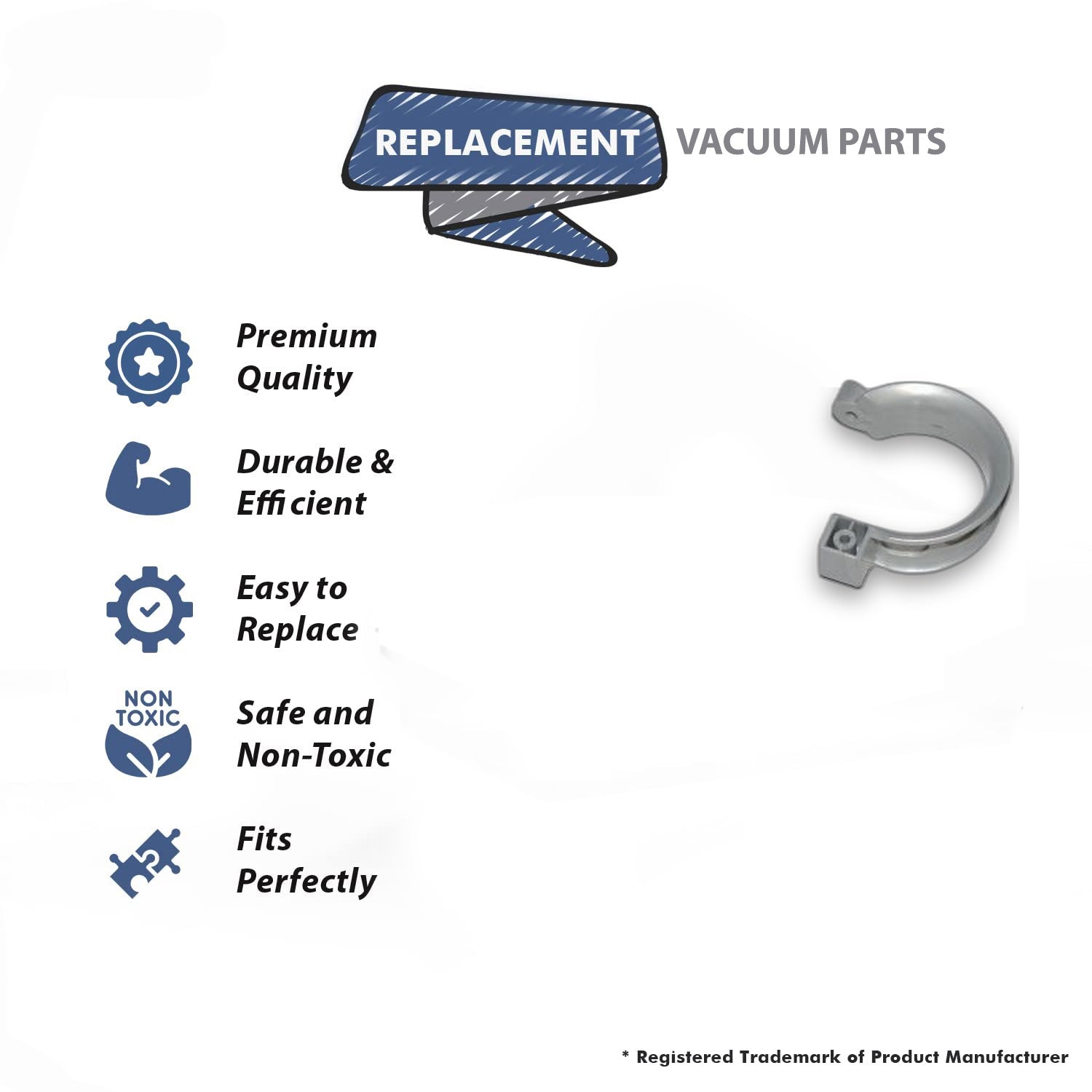 Topvacuumparts Replacement Part For Hoover UH70400 Vacuum Cleaner Lower Hose Clip # compare to part 522340001