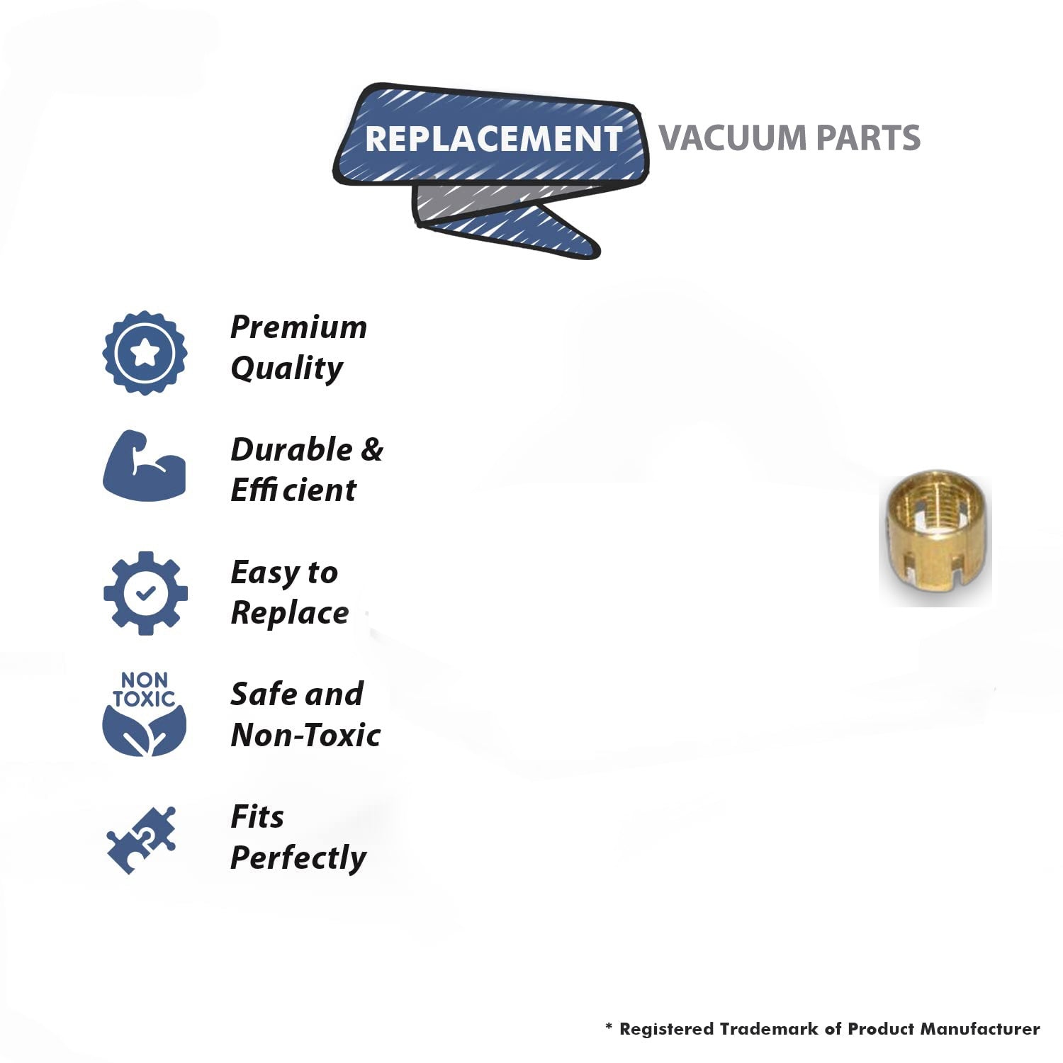 Topvacuumparts Replacement Part For Commercial Strain Relife, Ferell, Large # compare to part 536