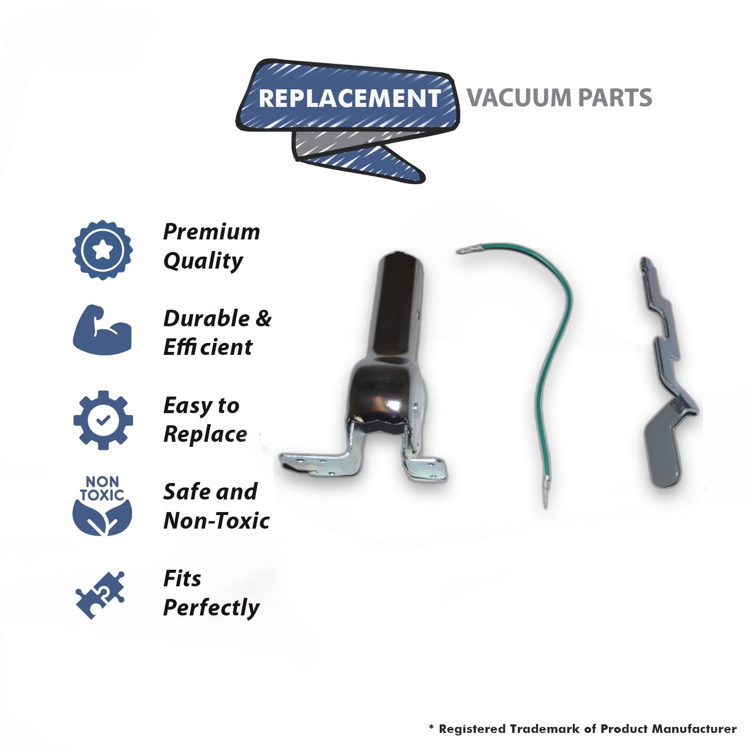 Topvacuumparts Replacement Part For Eureka Vacuum Cleaner Handle Socket Assemby W/Foot Pedal and Wire # compare to part 540922