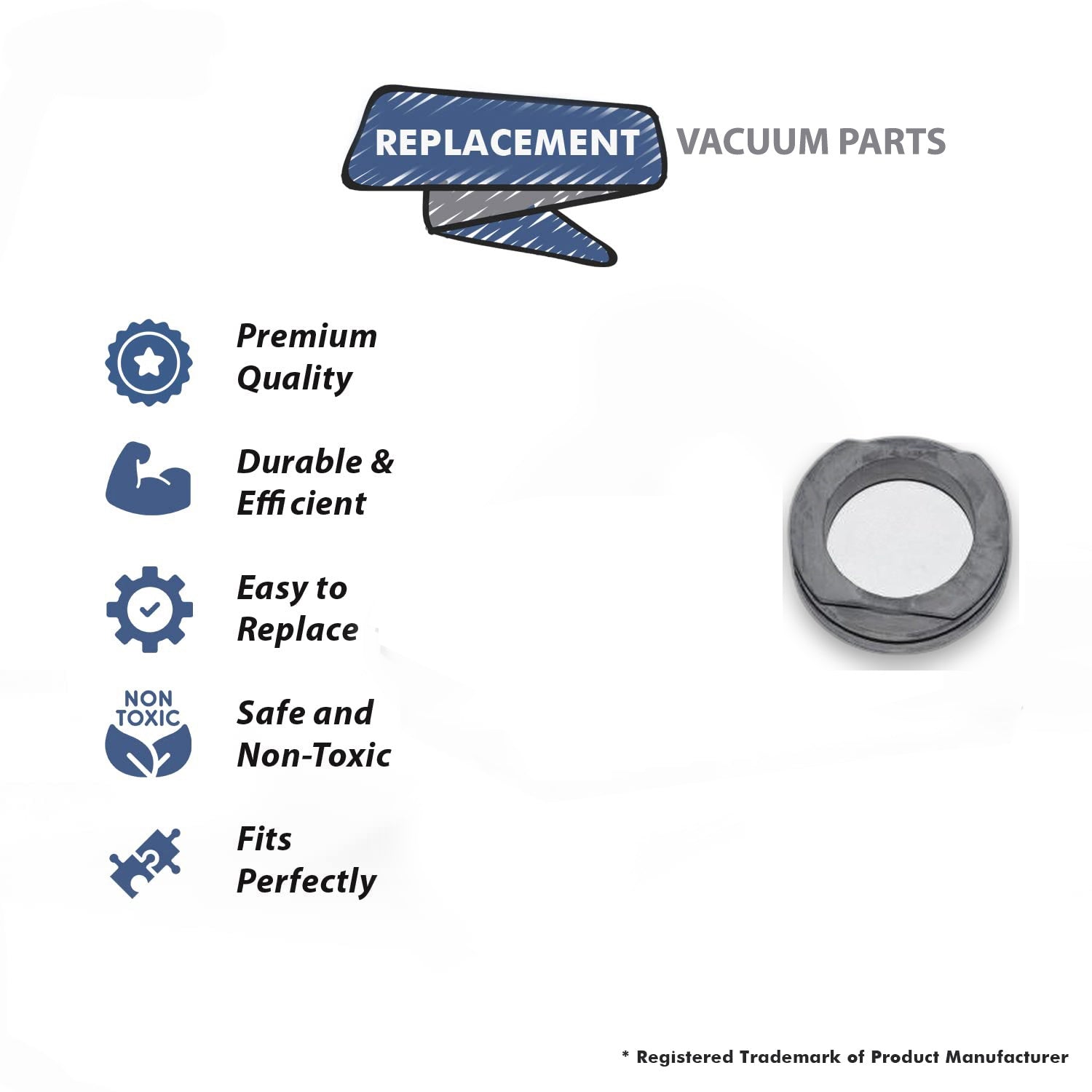 Topvacuumparts Replacement Part For Hoover F8100 Steam Vacuum Cleaner Rubber Seal # compare to part 562117001