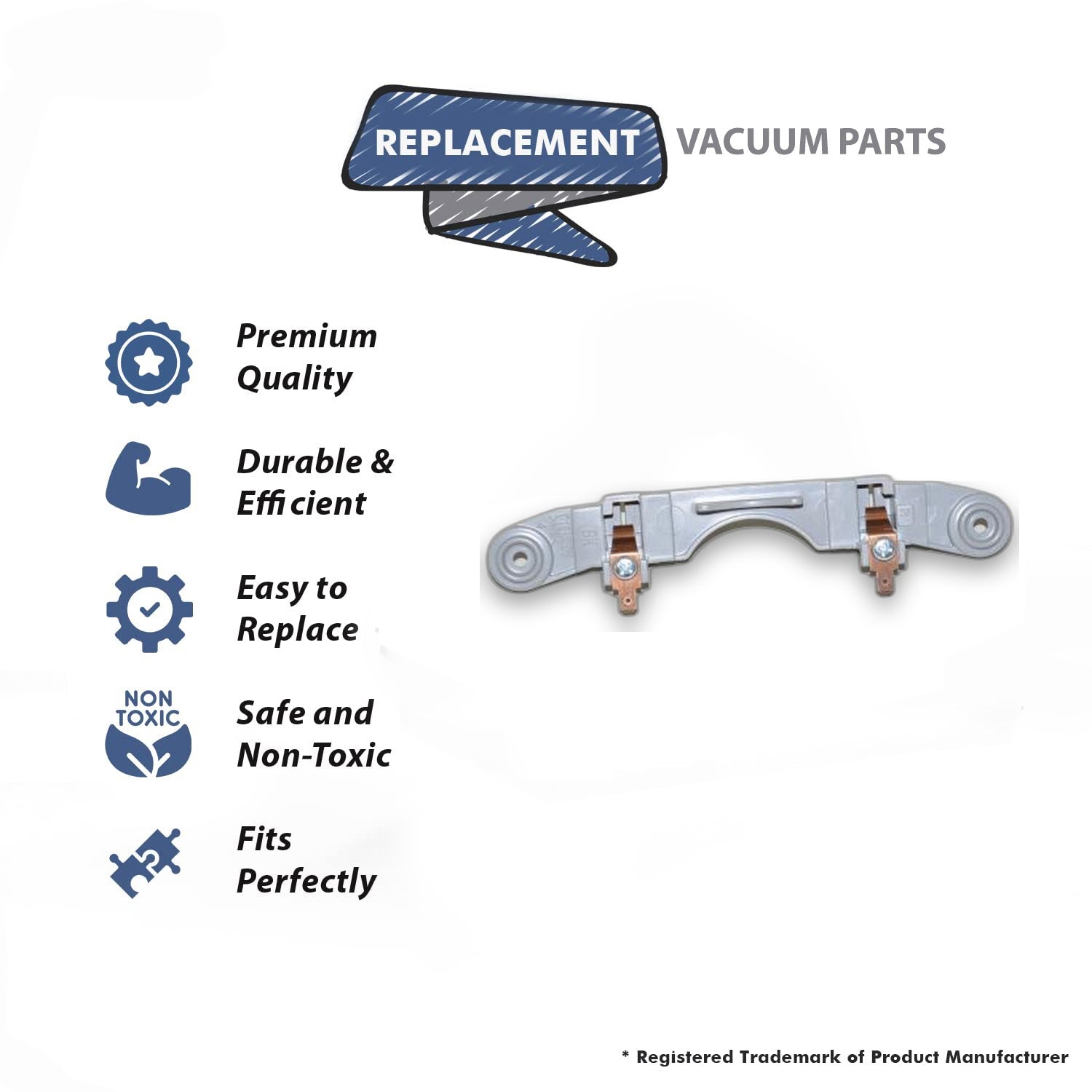 Topvacuumparts Replacement Part For Cen-Tec CT24 Vacuuum Cleaner Power Nozzle Contact Assembly # compare to part 56289