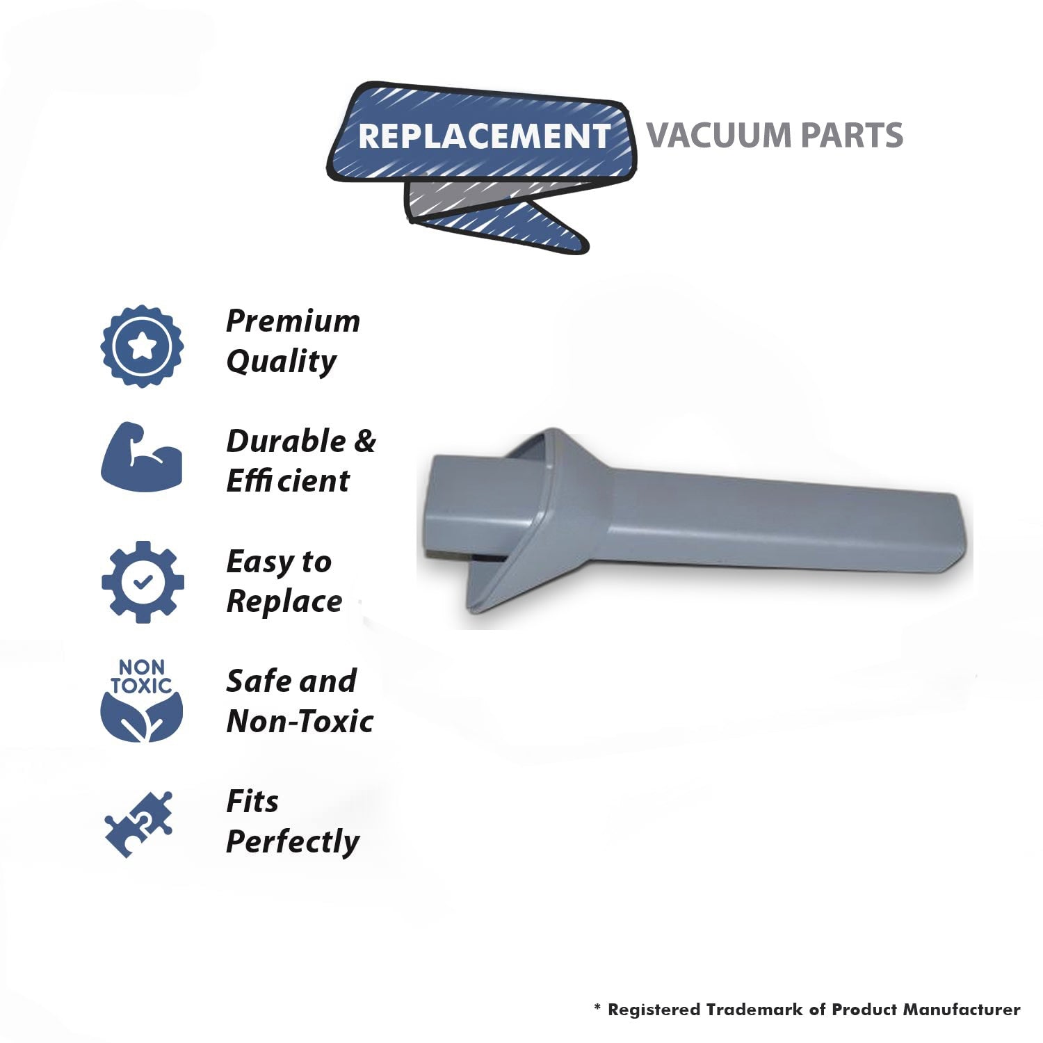 Topvacuumparts Replacement Part For Douglas Storm Hand Vacuum Cleaner Crevice Tool # compare to part RH1000 P003