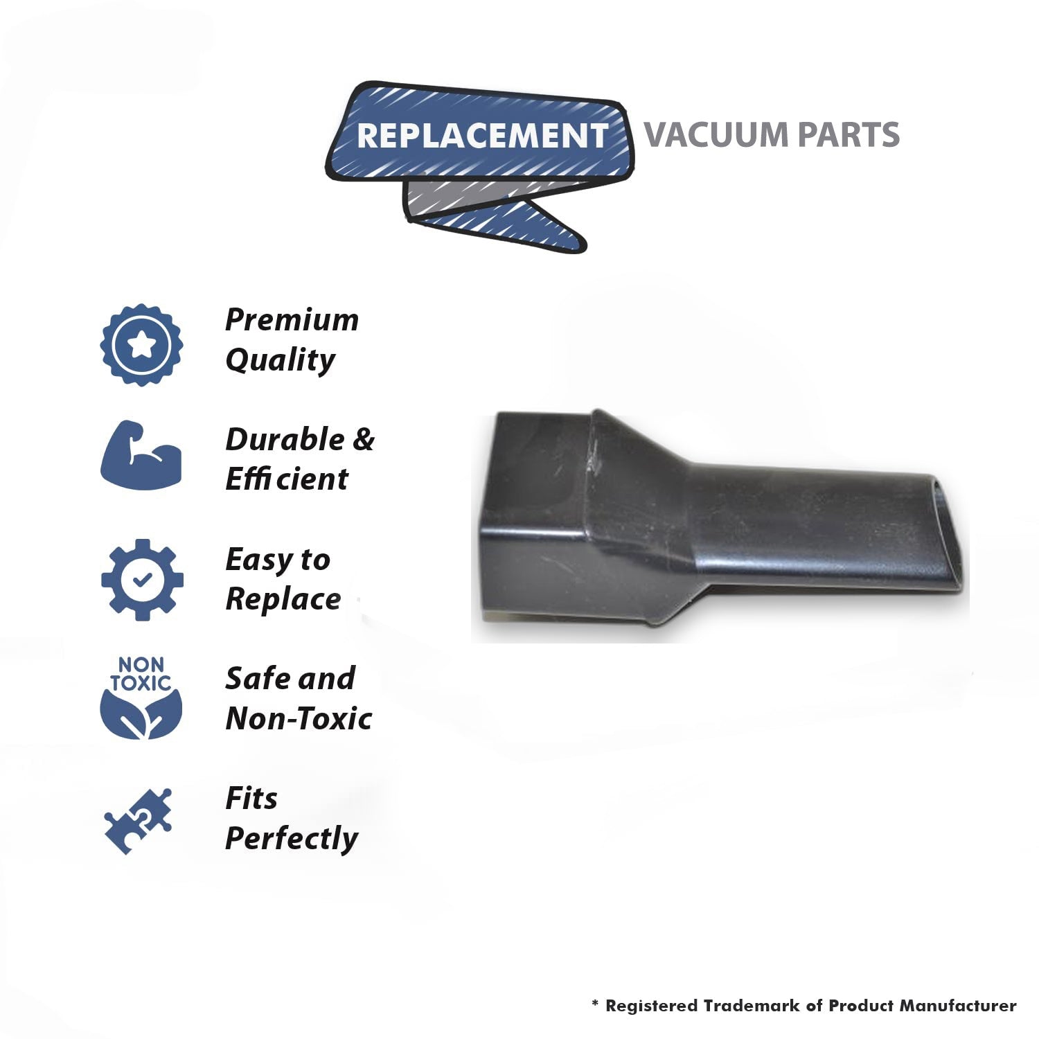 Topvacuumparts Replacement Part For readivac Storm Hand Vacuum Cleaner Crevice Tool # compare to part RH2000 P203