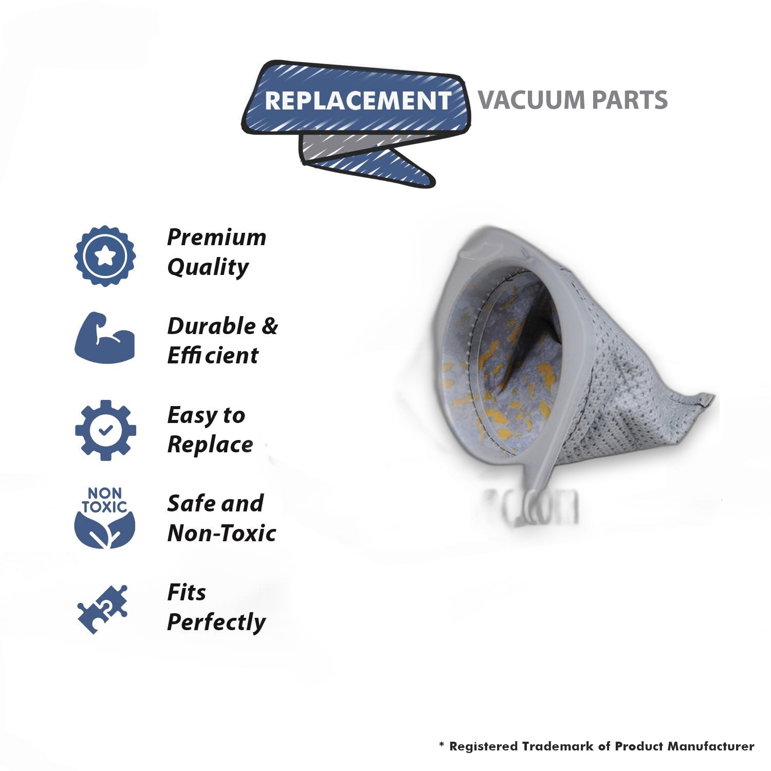 Topvacuumparts Replacement Part For Douglas Stick Vacuum Cleaner Zoom Room Filter # compare to part 63220