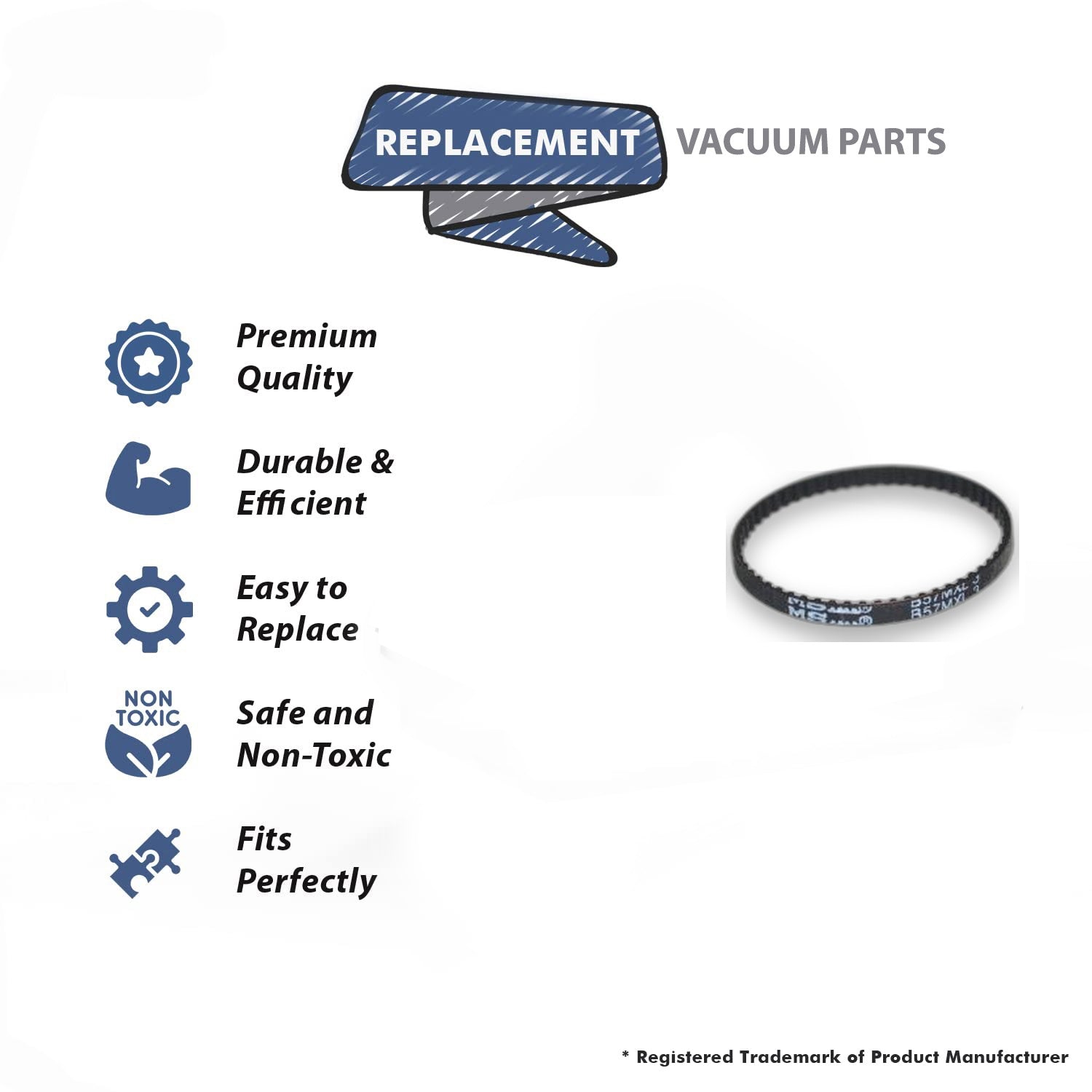 Topvacuumparts Replacement Part For Douglas Readivac Rs1000 Eaze Vac Vacuum Cleaner Geared Belt # compare to part RS1000 P011