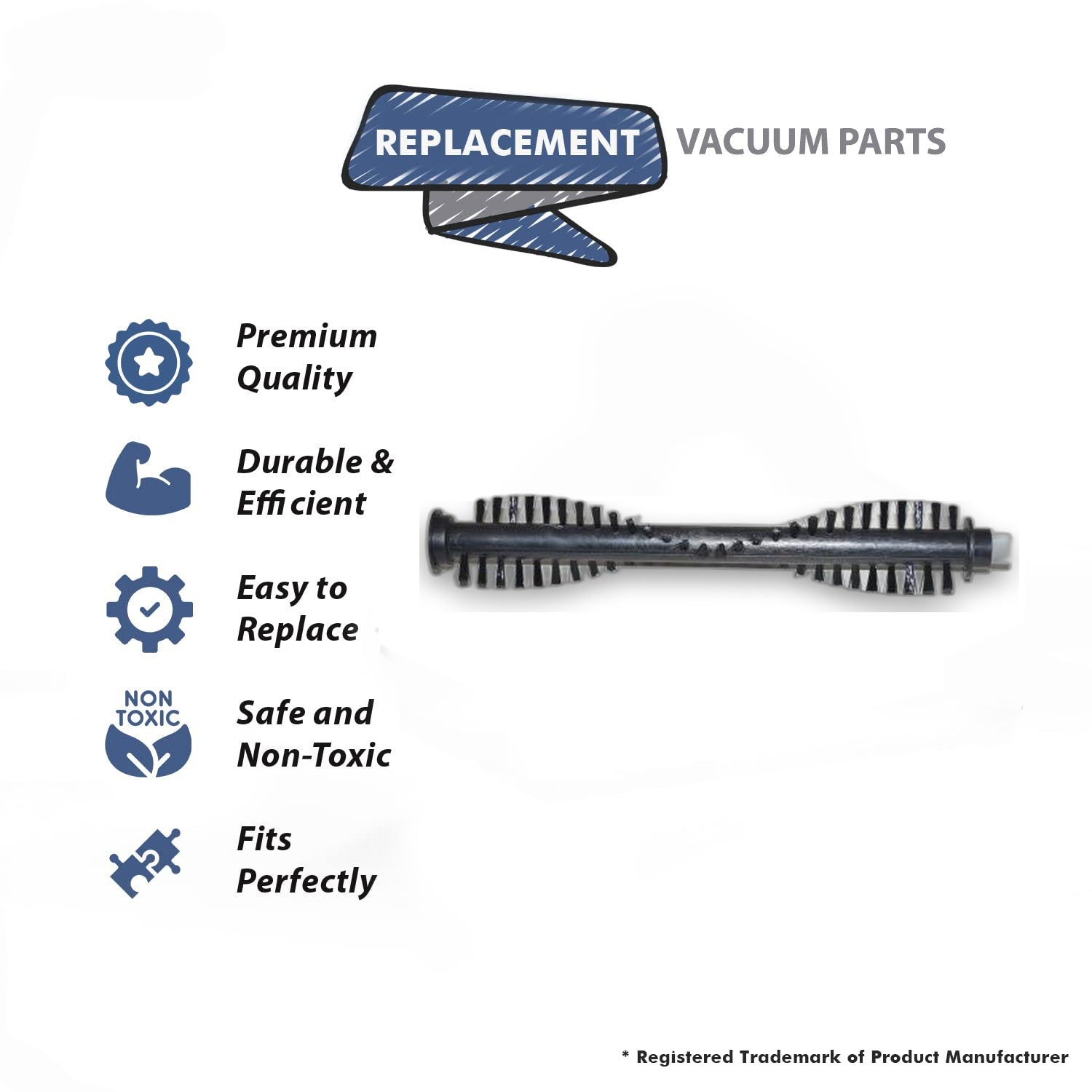 Topvacuumparts Replacement Part For Douglas Readivac Rs1000 Eaze Vac Vacuum Cleaner Brush Roll # compare to part RS1000-P001