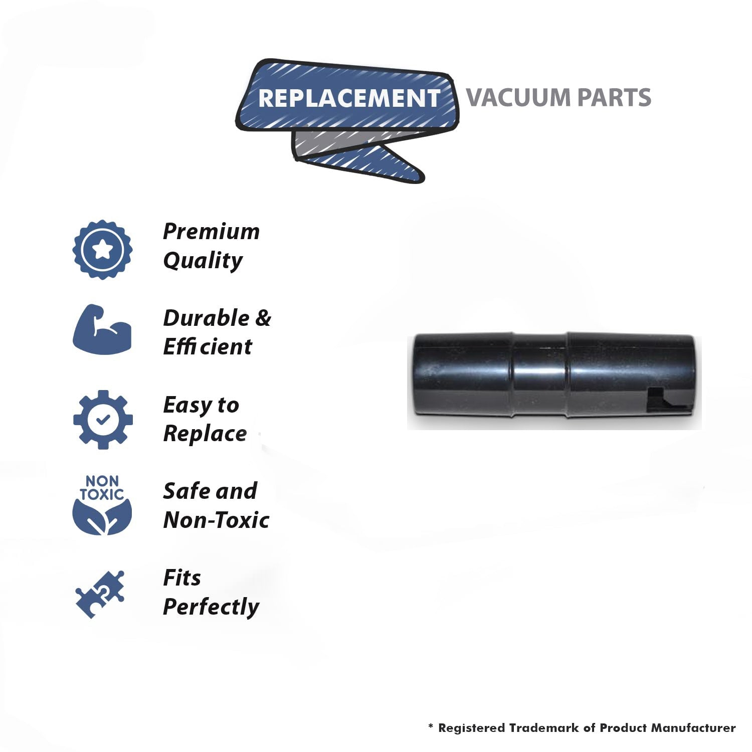 Topvacuumparts Replacement Part For Oreck Buster B Vacuum Cleaner Adapter Tube # compare to part 58-1000-09