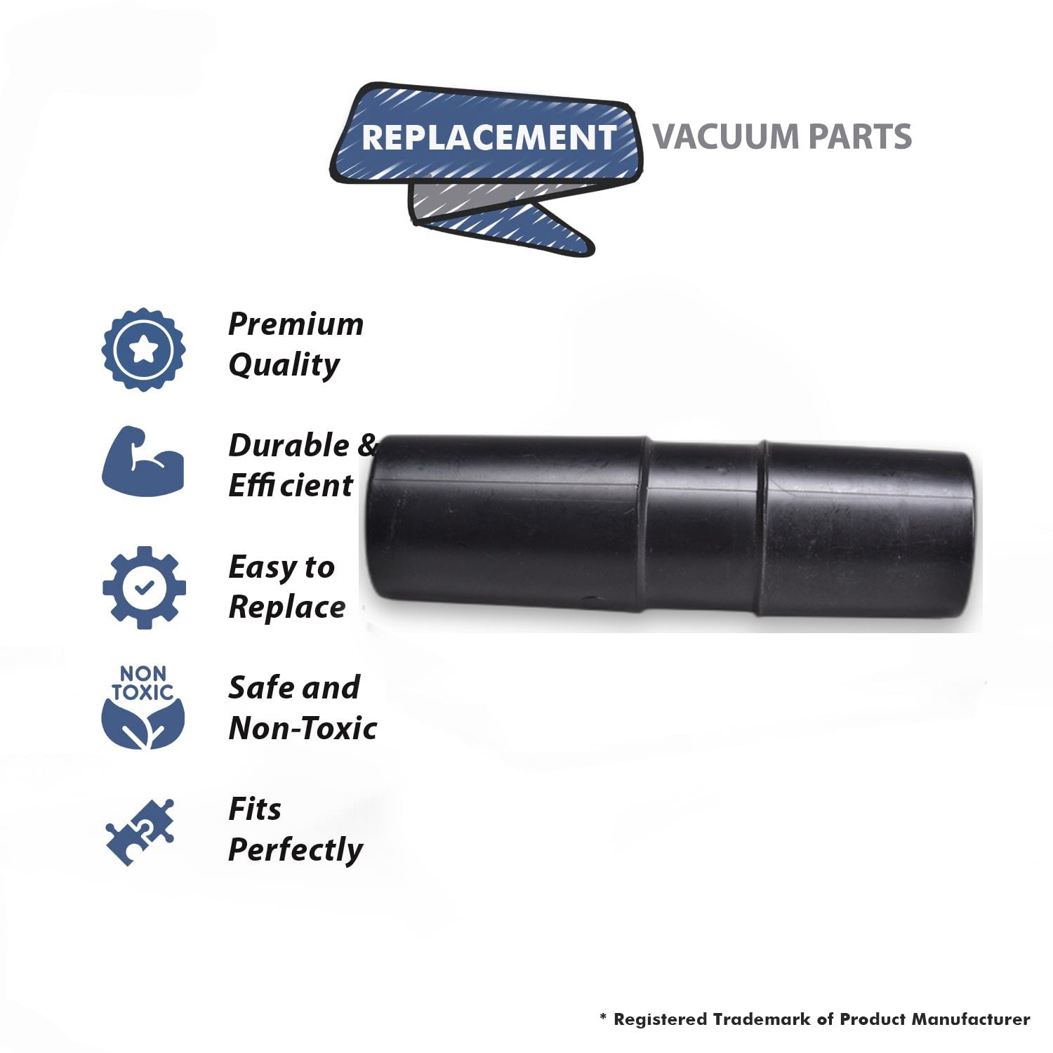 Topvacuumparts Replacement Part For Vacuum Cleaner Adapter Tube # compare to part 59-1000-01