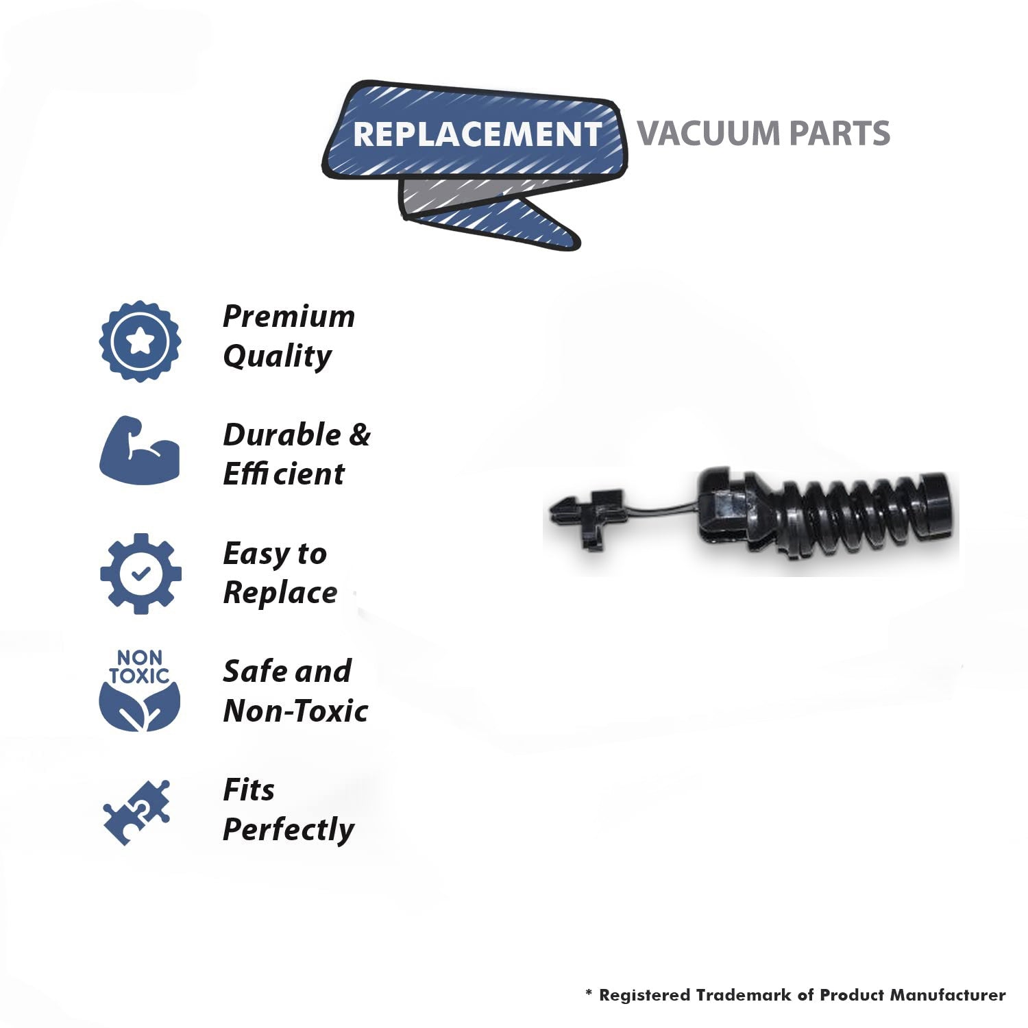 Topvacuumparts Replacement Part For Oreck Vacuum Strain Relief Cord Fits U4080, U4090, XL2320 Models # compare to part 03-00600-01