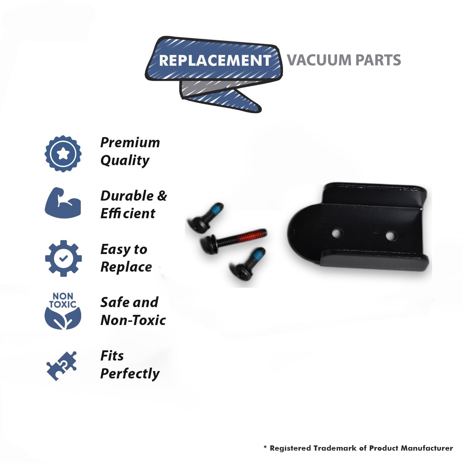 Topvacuumparts Replacement For Oreck XL Upright Vacuum Cleaner Handle Brace Repair Kit # compare to part 75435-01