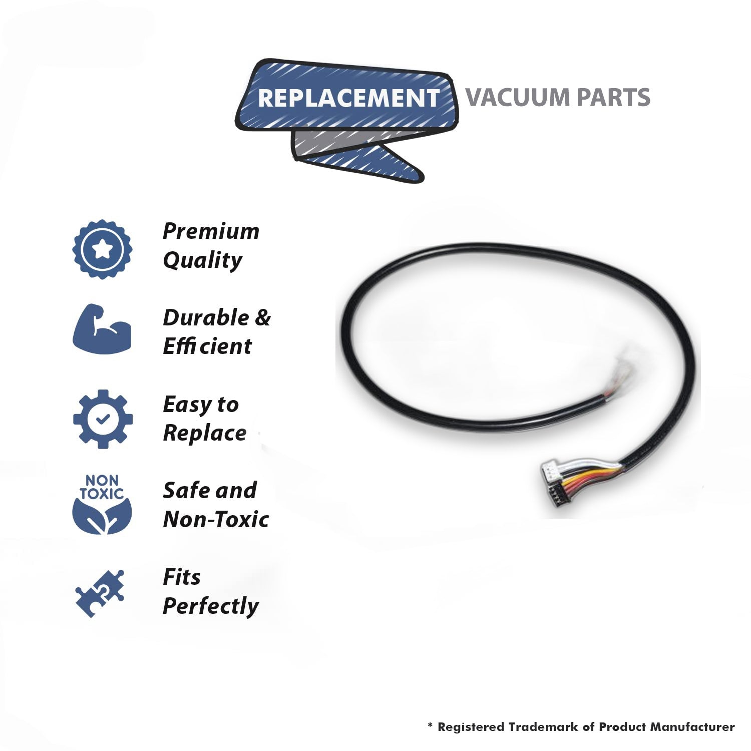 Topvacuumparts Replacement Part For Oreck Upright Vacuum Cleaner Harness Wire # compare to part 87601+008+5000