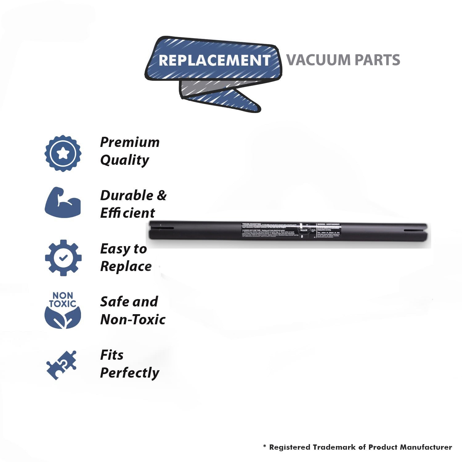 Topvacuumparts Replacement Part For Oreck U/XL 2000 Series Handle Tube-RD. (Screw Type) # compare to part 75198-09