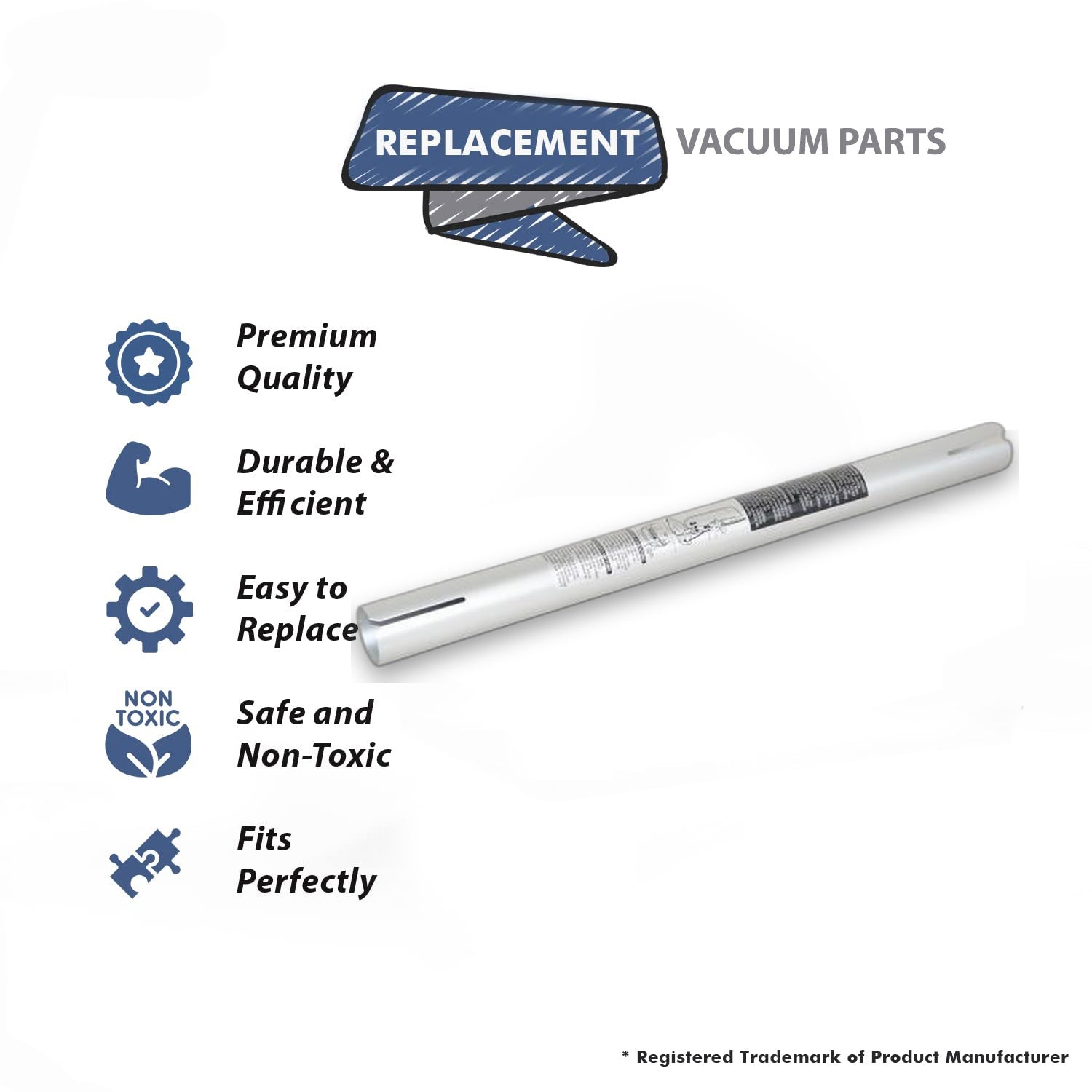 Topvacuumparts Replacement Part For Oreck UK30270 Upright Vacuum Cleaner Lower Handle Tube # compare to part 430001075