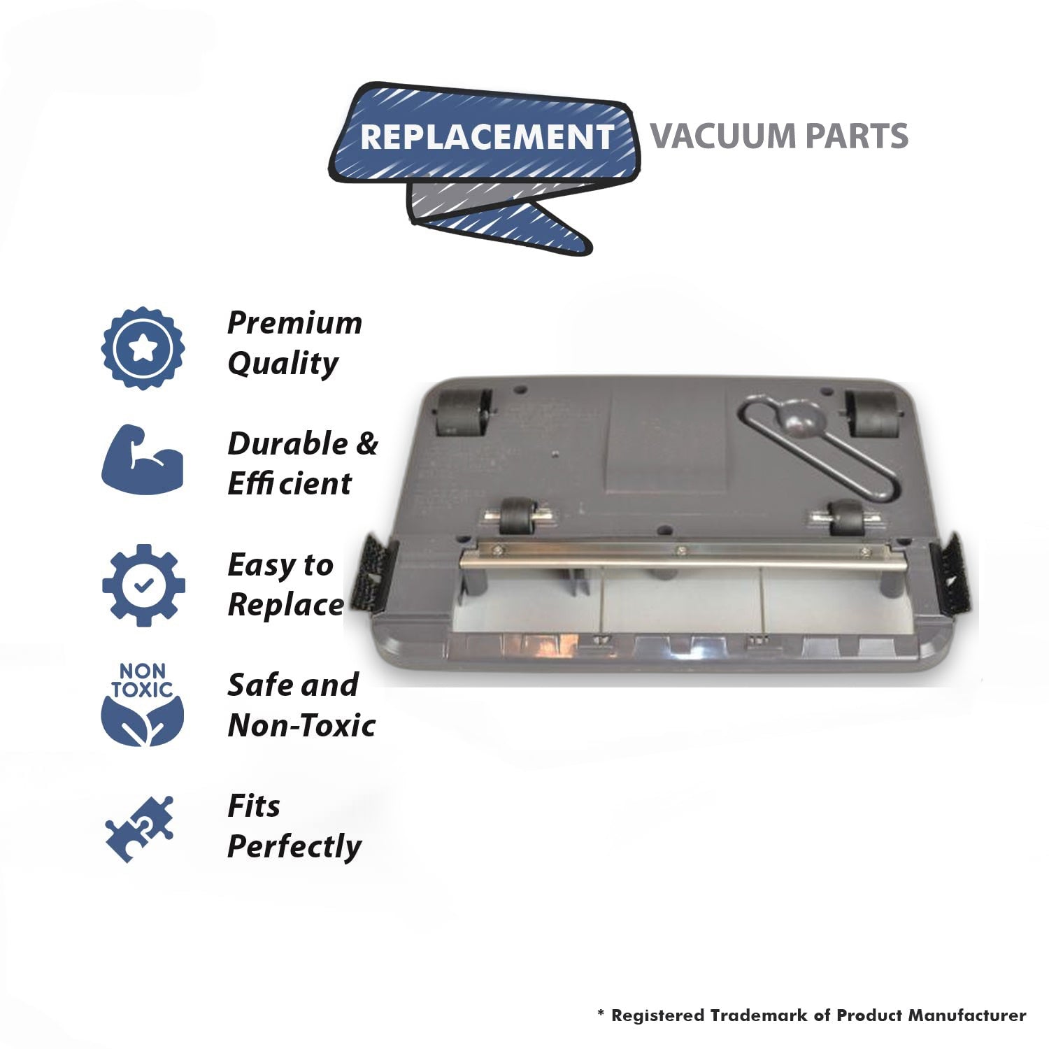 Topvacuumparts Replacement Part for Oreck Upright Vacuum Cleaner Bottom Plate Works with U2000 Series, 8300, 9200, 2600