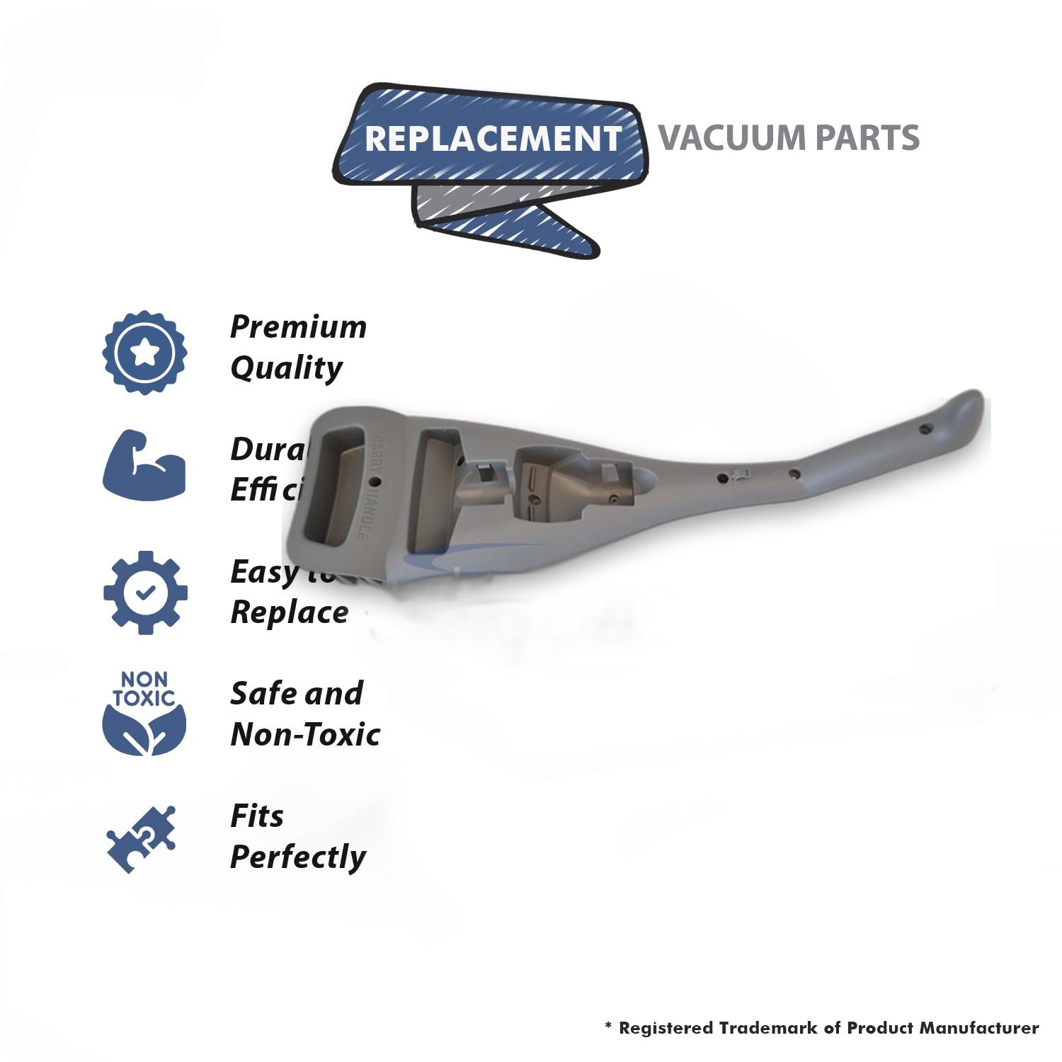 Topvacuumparts Replacement Part For Hoover U5019900 Upright Vacuum Cleaner Lower Handle # compare to part 59155133