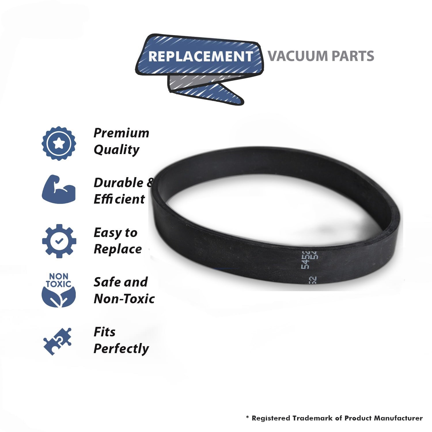Topvacuumparts Replacement Fits For Panasonic Belts UB3, UB7, MC-V245B, MC6210 Fits For Simplicity Freedom #17394