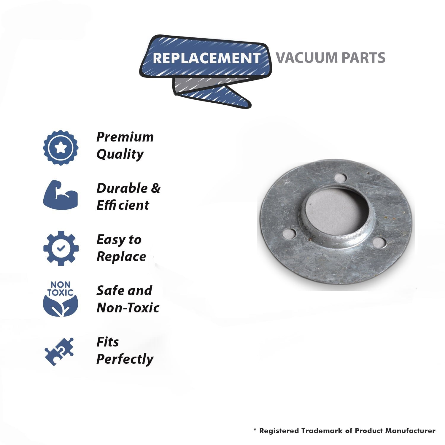 Topvacuumparts Replacement Part For Panasonic MC661 Vacuum Cleaner End Plate # compare to part AMC54R-F00