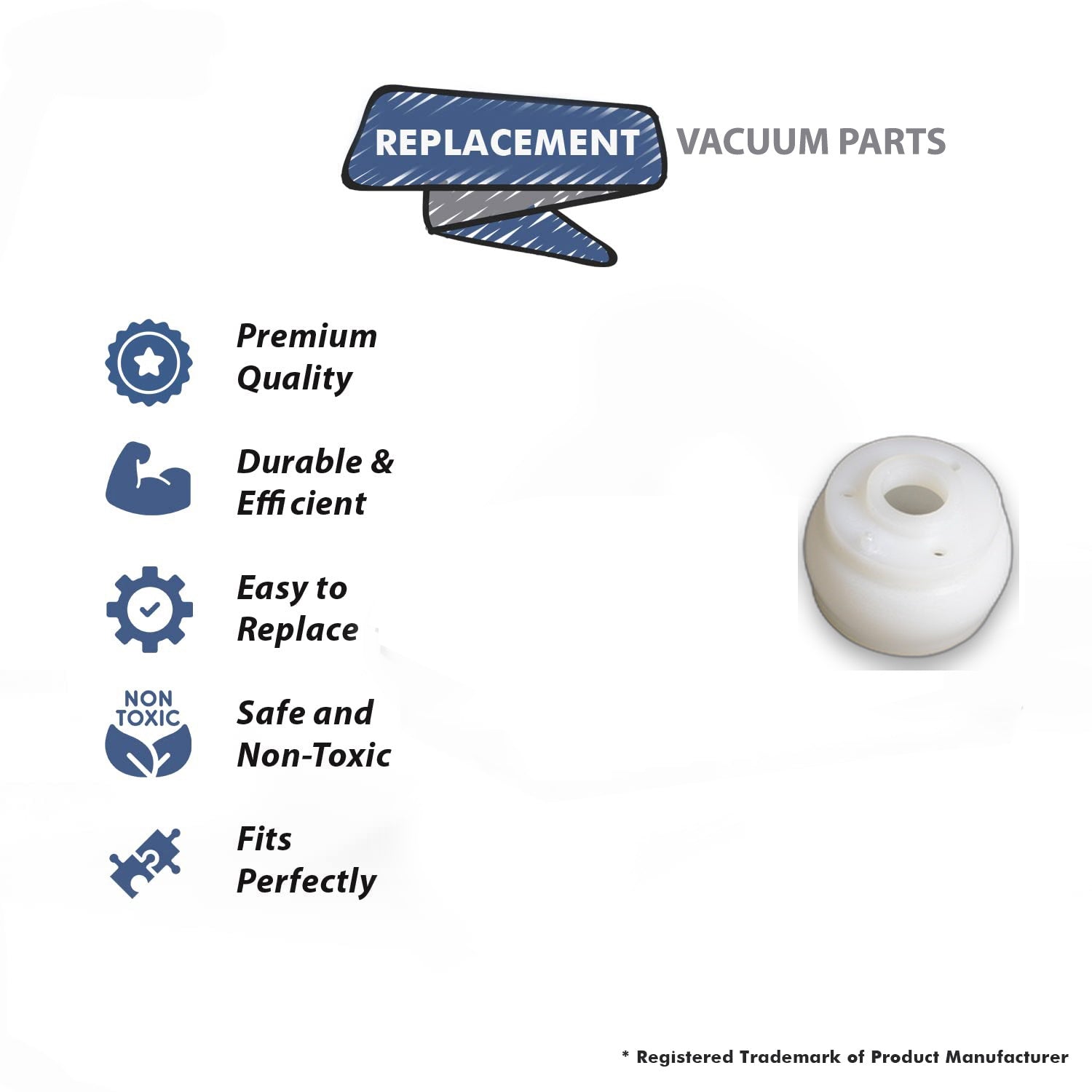 Topvacuumparts Replacement Part For Panasonic 661, 5510 Series Vacuum Cleaner Pulley # compare to part AMC29S-F00