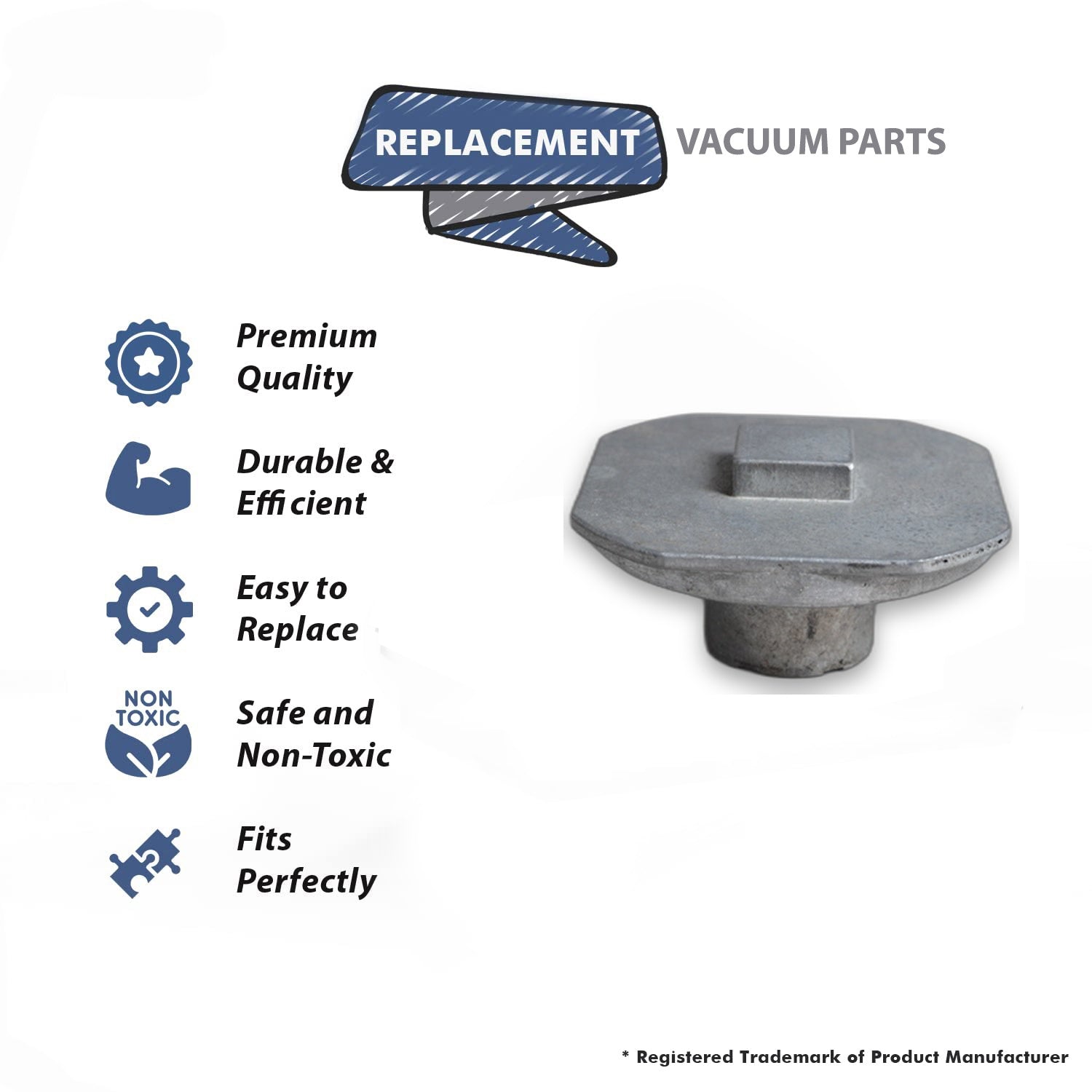 Topvacuumparts Replacement Part For Panasonic MC-5501, 6601 Vacuum Cleaner End Cap Bearing # compare to part AC85CTE100