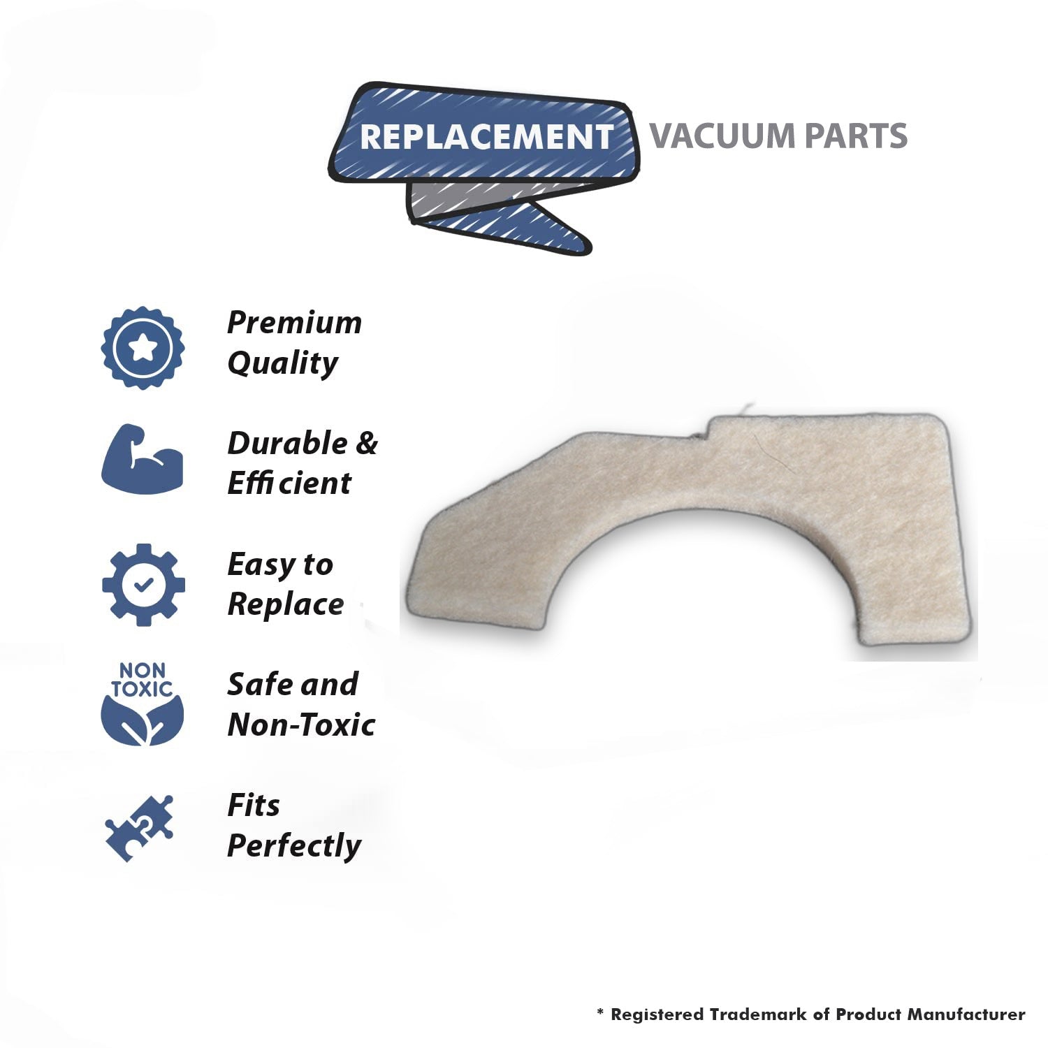 Topvacuumparts Replacement Part For Panasonic MC-655, 658 Upright Vacuum Cleaner Upper Agitator Holder # compare to part AMC81A-L0Z00