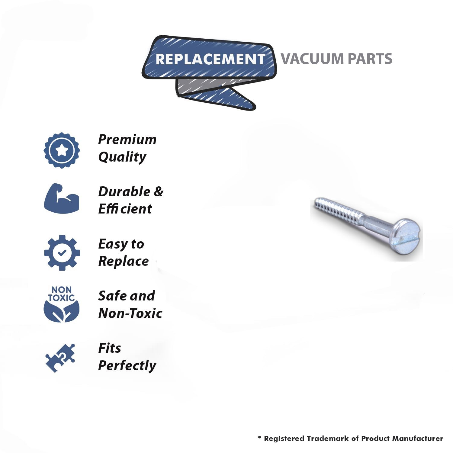 Topvacuumparts Replacement Part For Panasonic 661, 5510 Vacuum Cleaner Screw # compare to part AMC68A F00