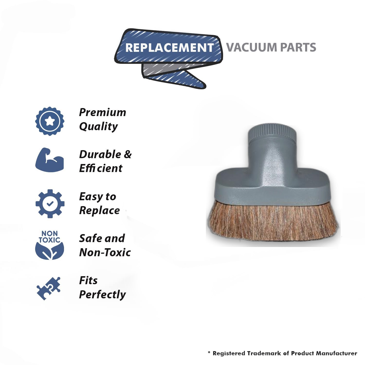 Topvacuumparts Replacement Part For Panasonic, 62 1602 05 Canister Vacuum Horse Hair Dust Brush # compare to part NA 0913