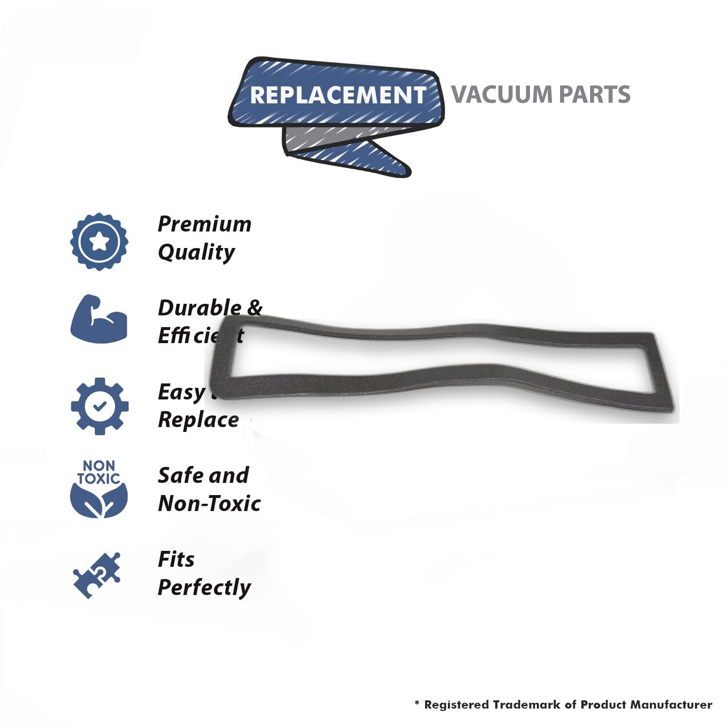 Topvacuumparts Replacement Part For Panasonic Power Nozzle Vacuum Cleaner Bottom Plate Gasket # compare to part AMC19A-F0Z00
