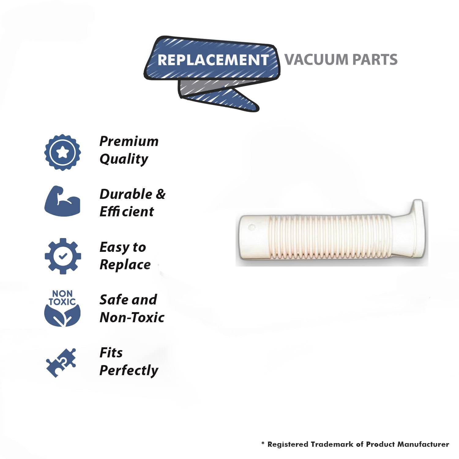 Topvacuumparts Replacement Part For Panasonic 9400 Series Vacuum Cleaner Elbow Hose Power Head # compare to part AMC34P-F0Z00