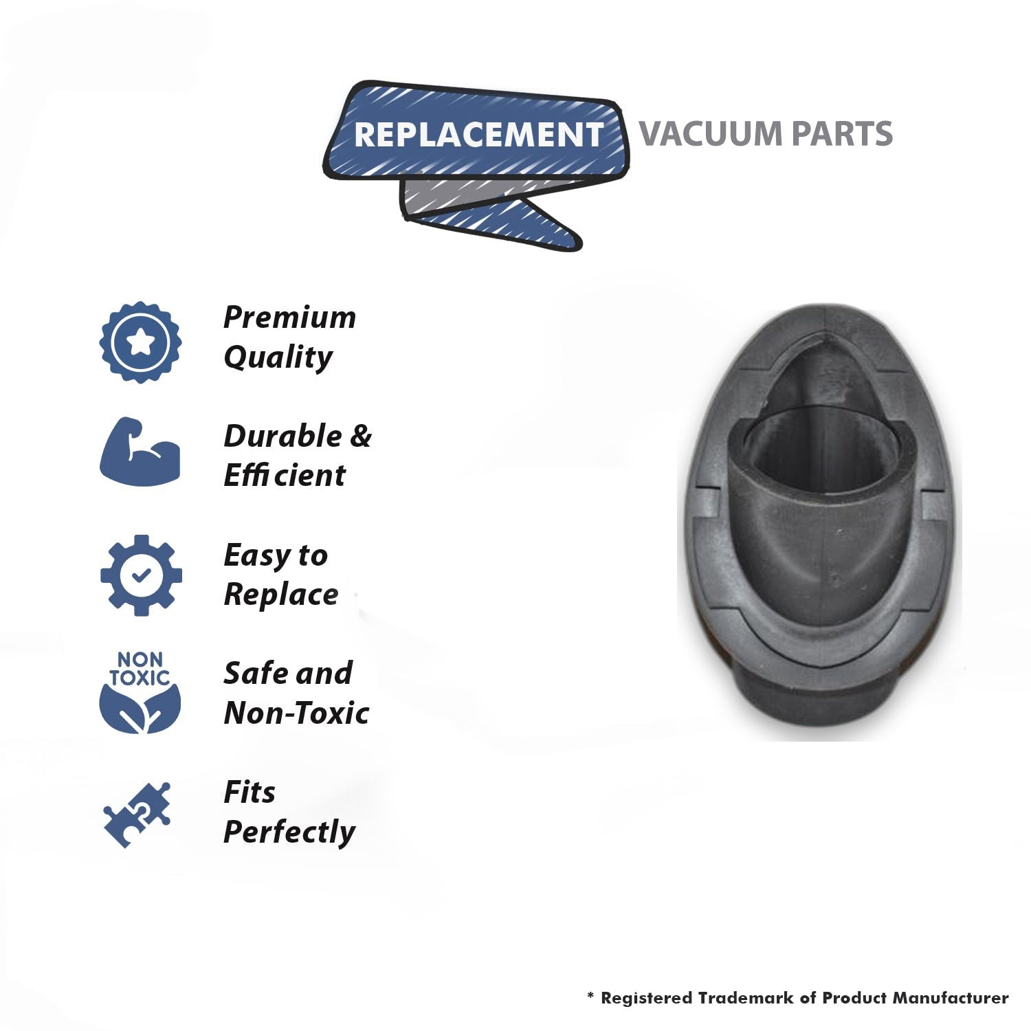 Topvacuumparts Replacement Part For Vacuflo TCS5525, TCS8575 Vacuum Cleaner Flexible Inlet Fitting # compare to part 7092