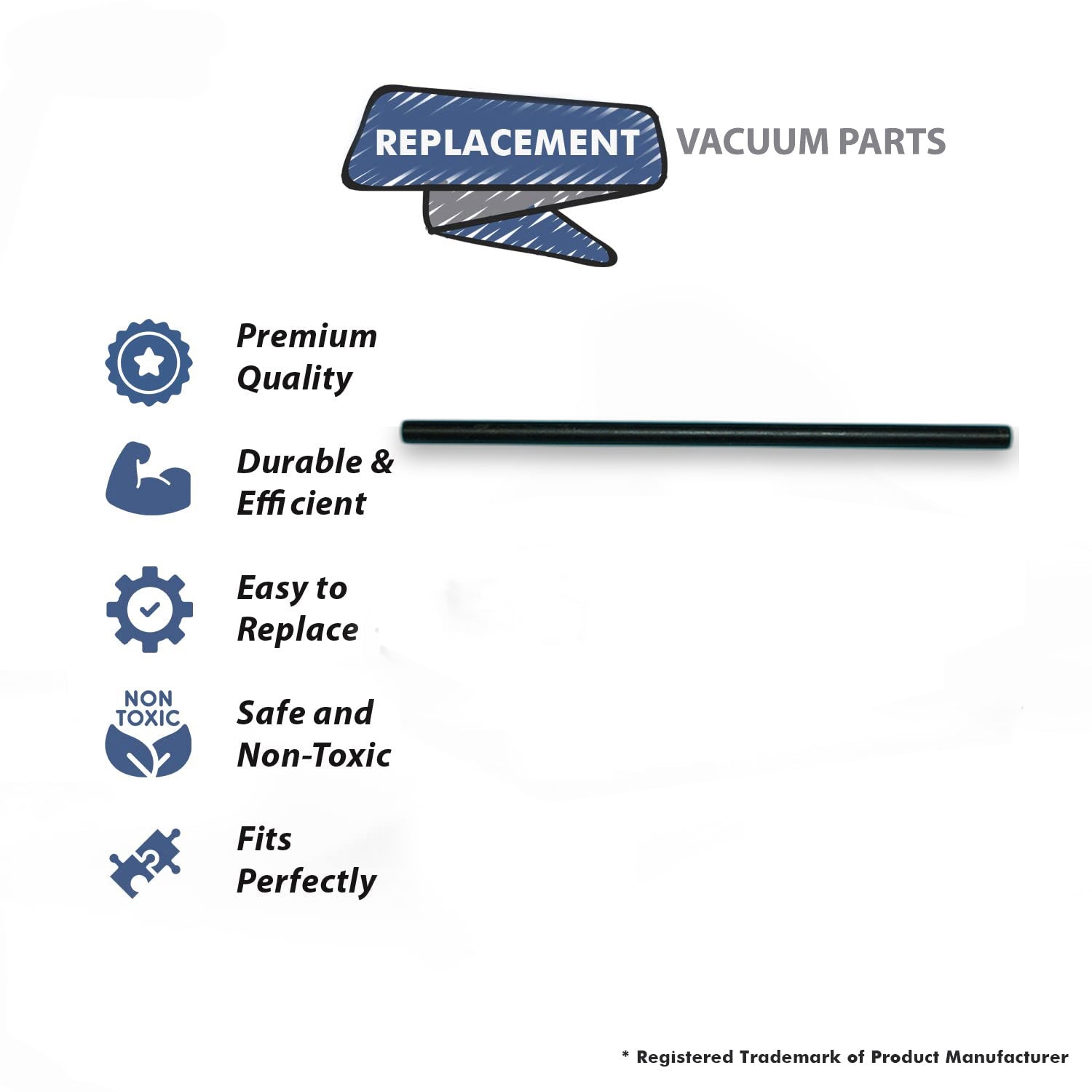 Topvacuumparts Replacement Part For Eureka, Uprights Vacuum Cleaner Front Axle Fits SC5713, SC5815, SC5845# compare to part 71478