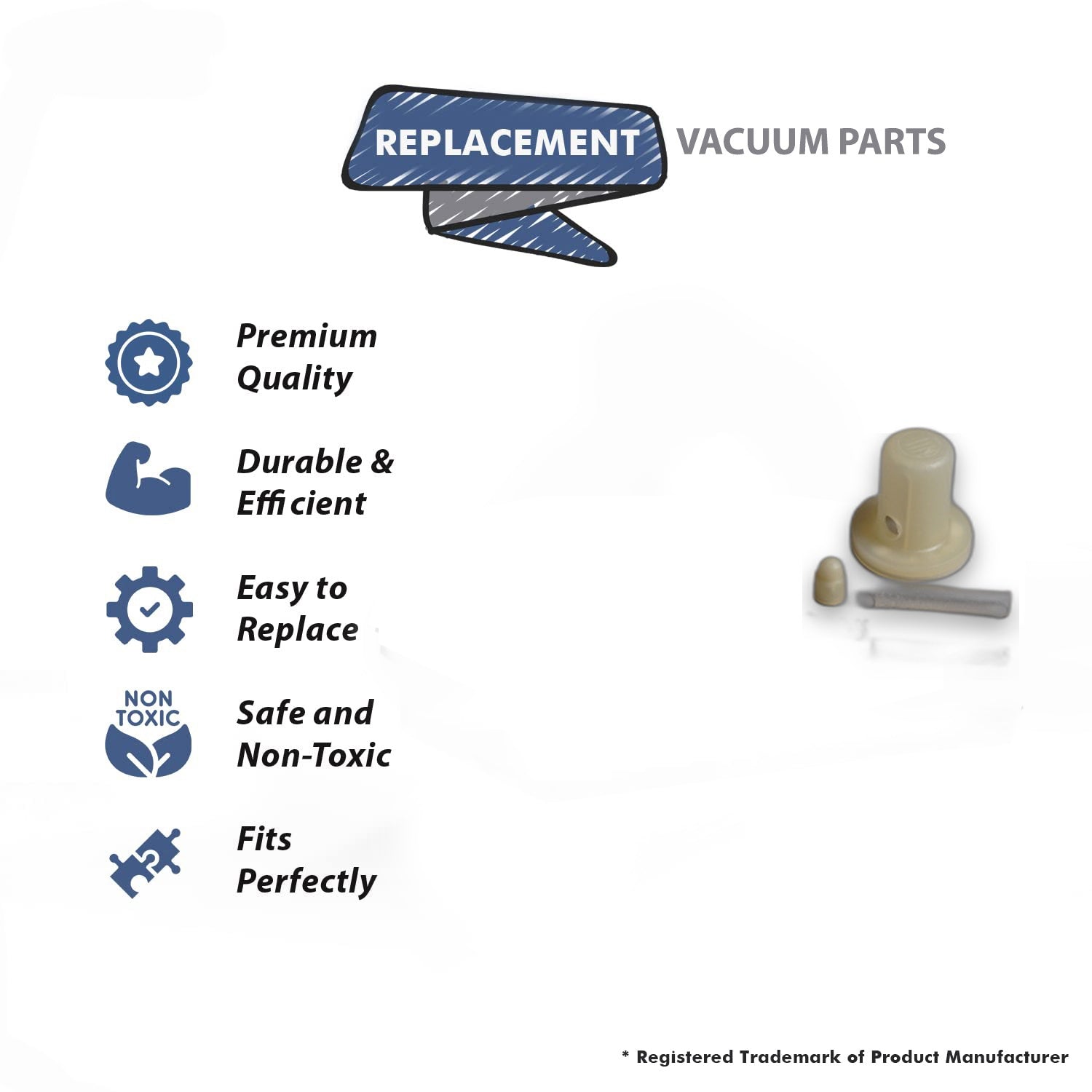 Topvacuumparts Replacement Part For Koblenz, Vacuum Cleaner Shampoo Polisher Spindle Kit # compare to part 46-1610-8