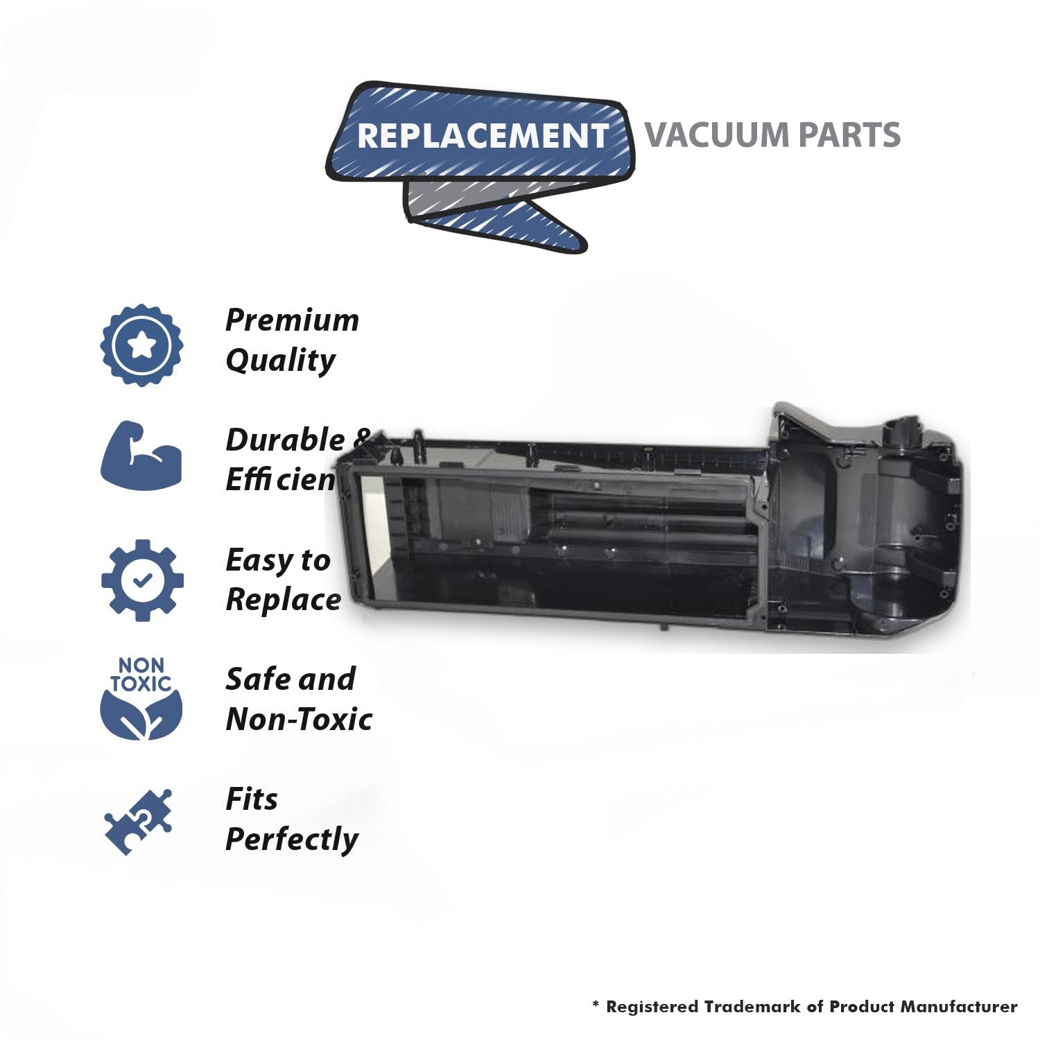 Topvacuumparts Replacement Part For Eureka Vaccum Rear Housing Fits SC9180 Duralux 1PK # compare to part 782616