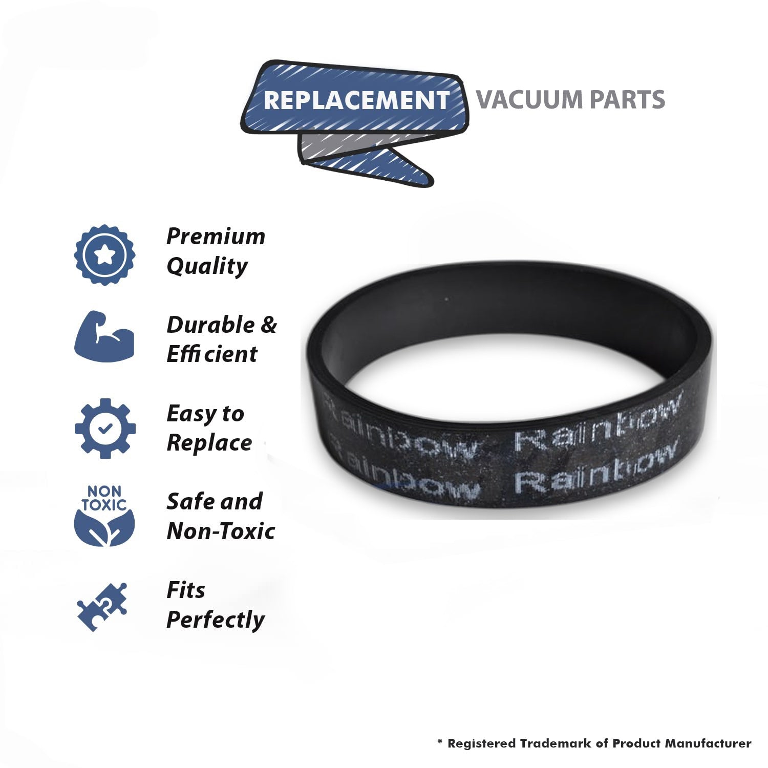 Topvacuumparts Replace Part for 1650 Power Nozzle Belt Compatible # compare to parts 1699B