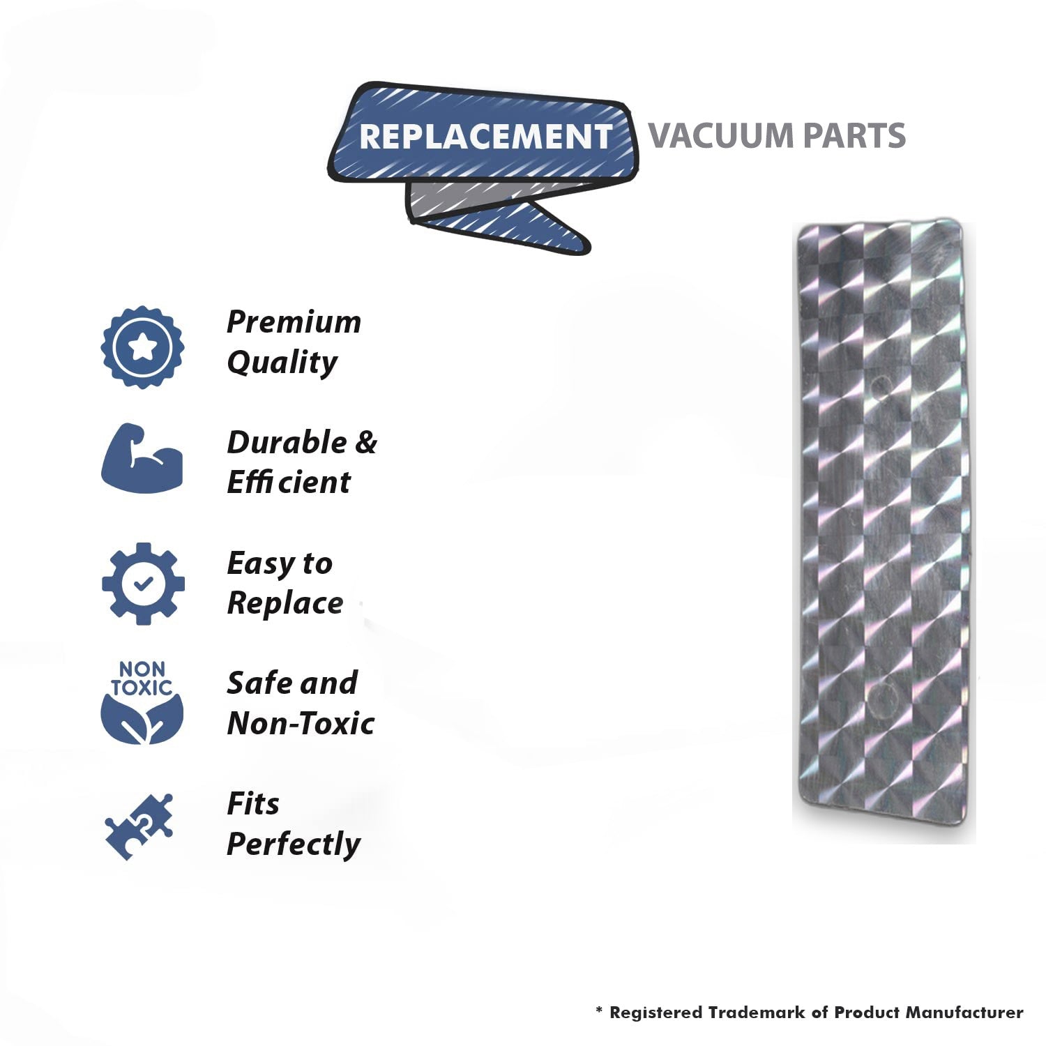 Topvacuumparts Replace Part For D3A, D3C Applique Left Hand Compatible With Part Number 1729