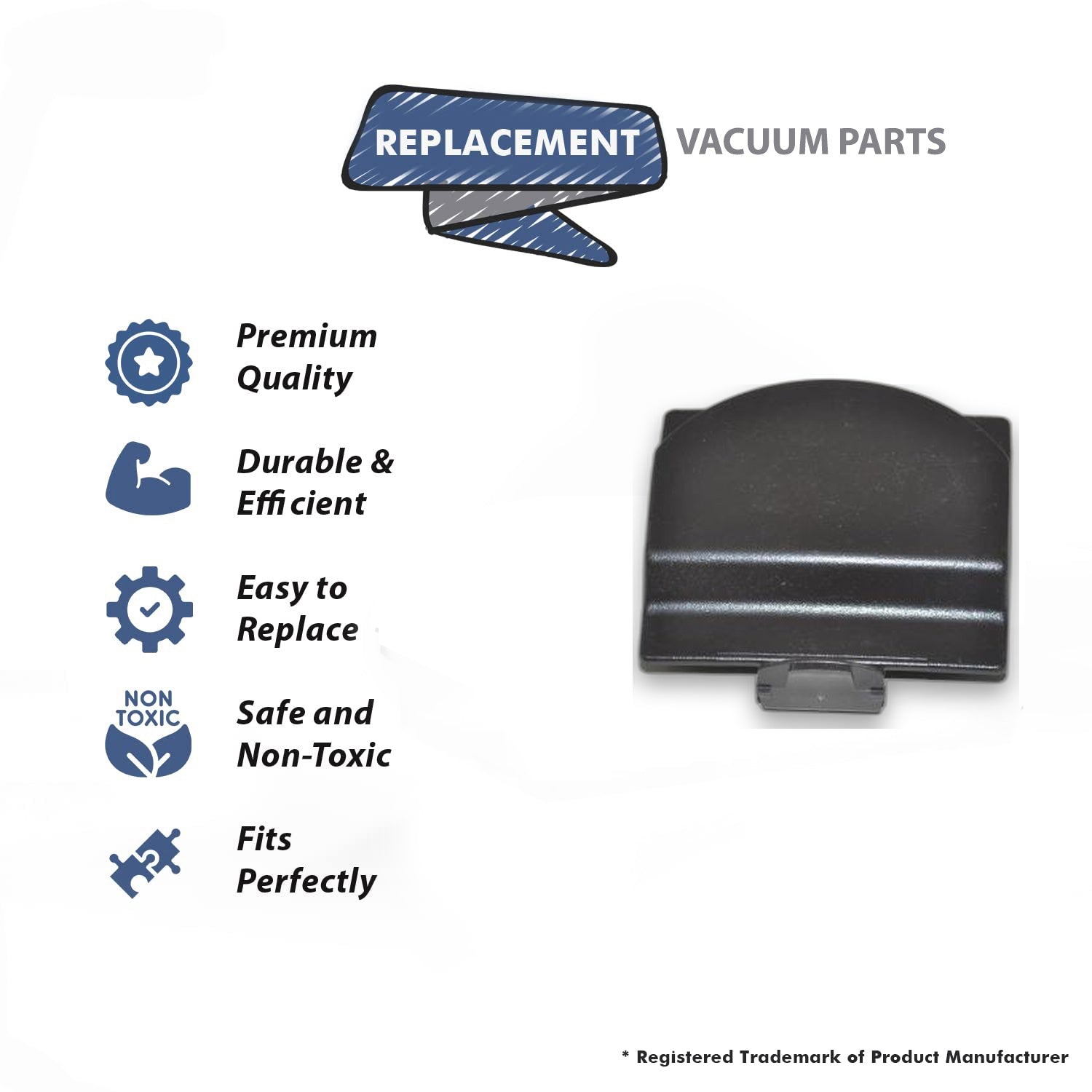 Topvacuumparts Replacement Part For E, E2, D5 Exhaust Vent Plate Compatible # compare to parts 13430