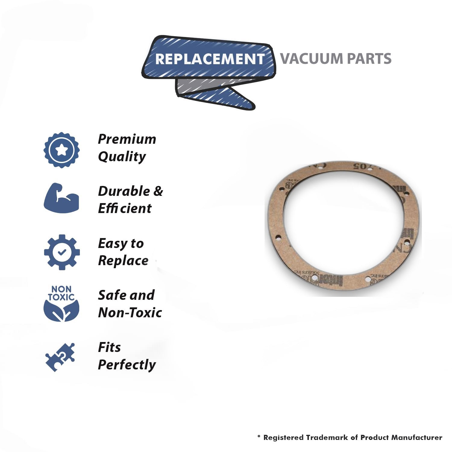 Topvacuumparts Replacement Part For D3A, D3C, D2, D2A Bearing Plate Gasket Compatible With Part Number 1415