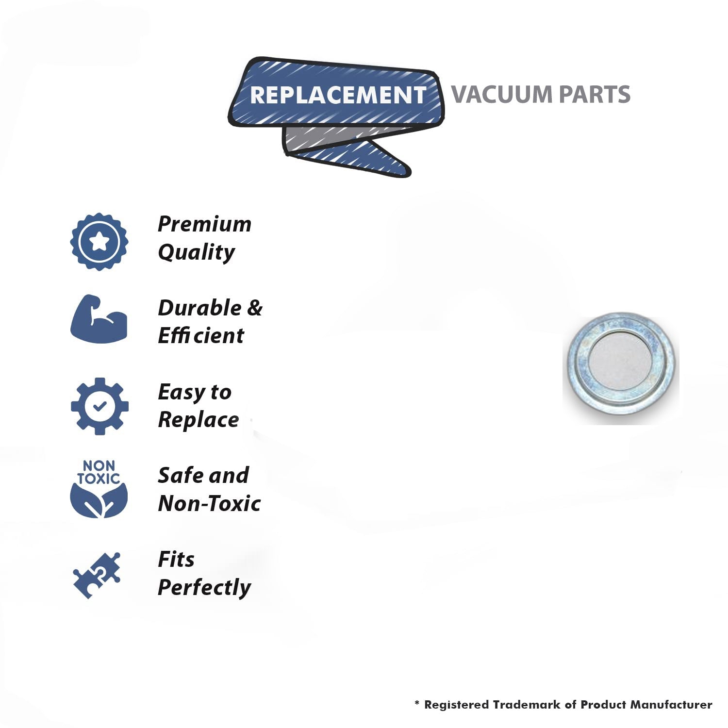 Topvacuumparts Replacement Part For D2, D3 Bearing Shield Compatible With Part Number 146