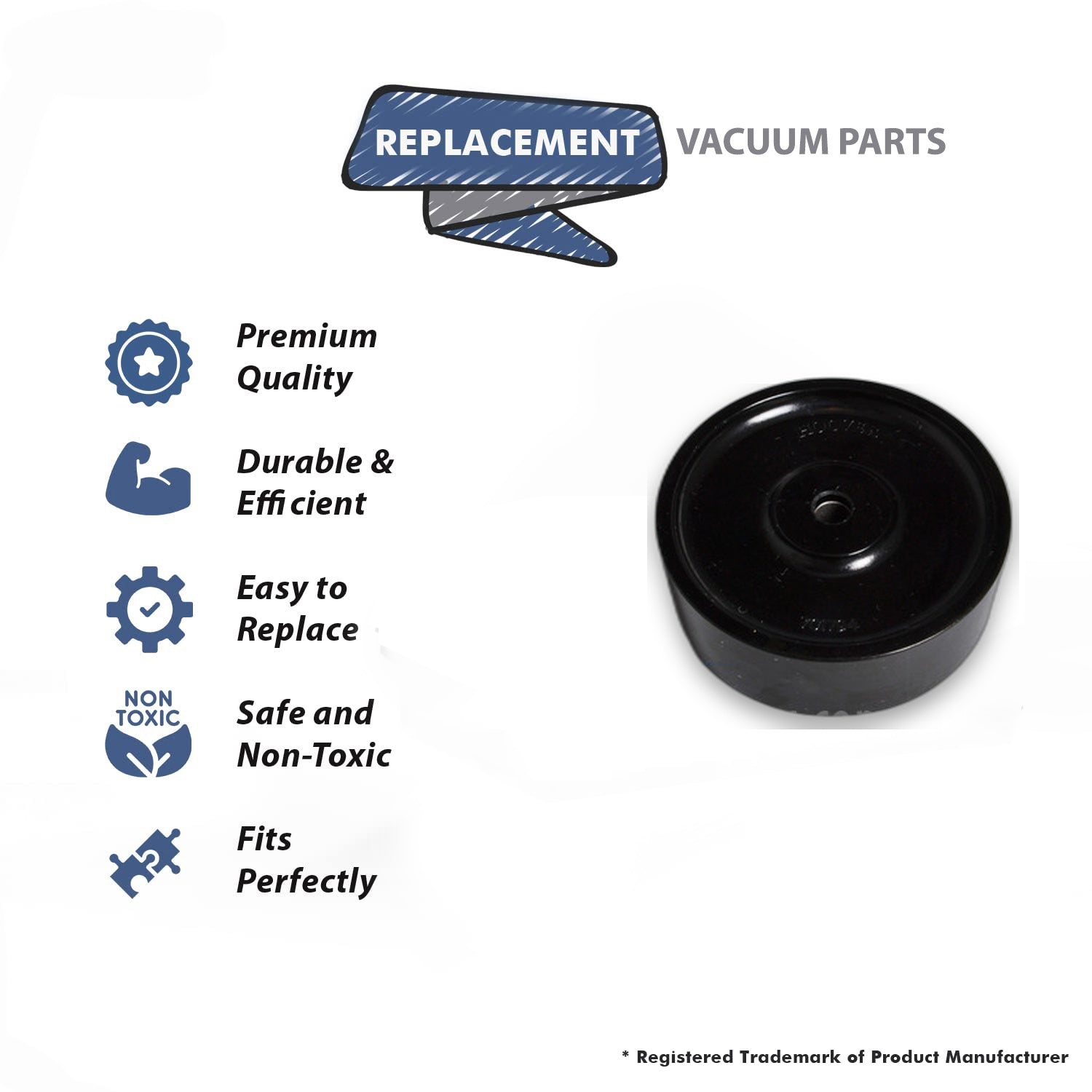 Topvacuumparts Replacement Part For Hoover 913 Upright Vacuum Cleaner Front Wheel # compare to part 800864
