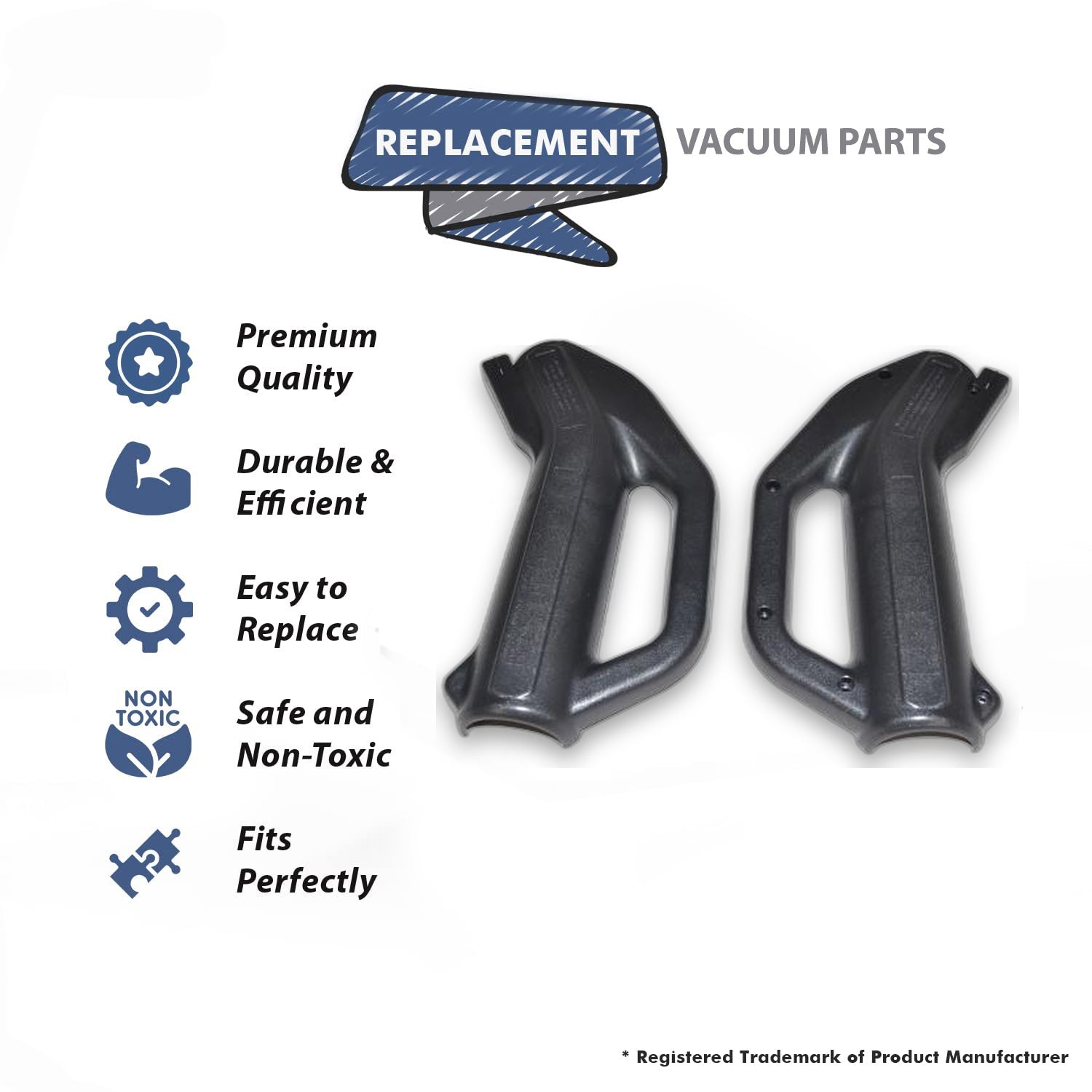 Topvacuumparts Replacement Part For Canplas-Hayden - Vacuum Cleaner N,S Style Handle Grip Hose Black # compare to part 805883