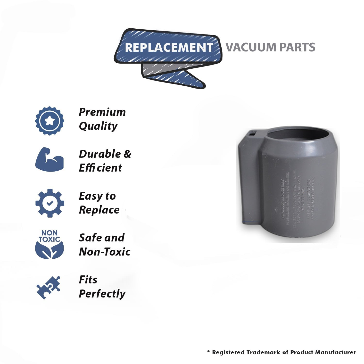 Topvacuumparts Replacement Part For Canplas-Hayden Vacuum Cuff Housing Fits Super Hose Iii Models # compare to part 805889