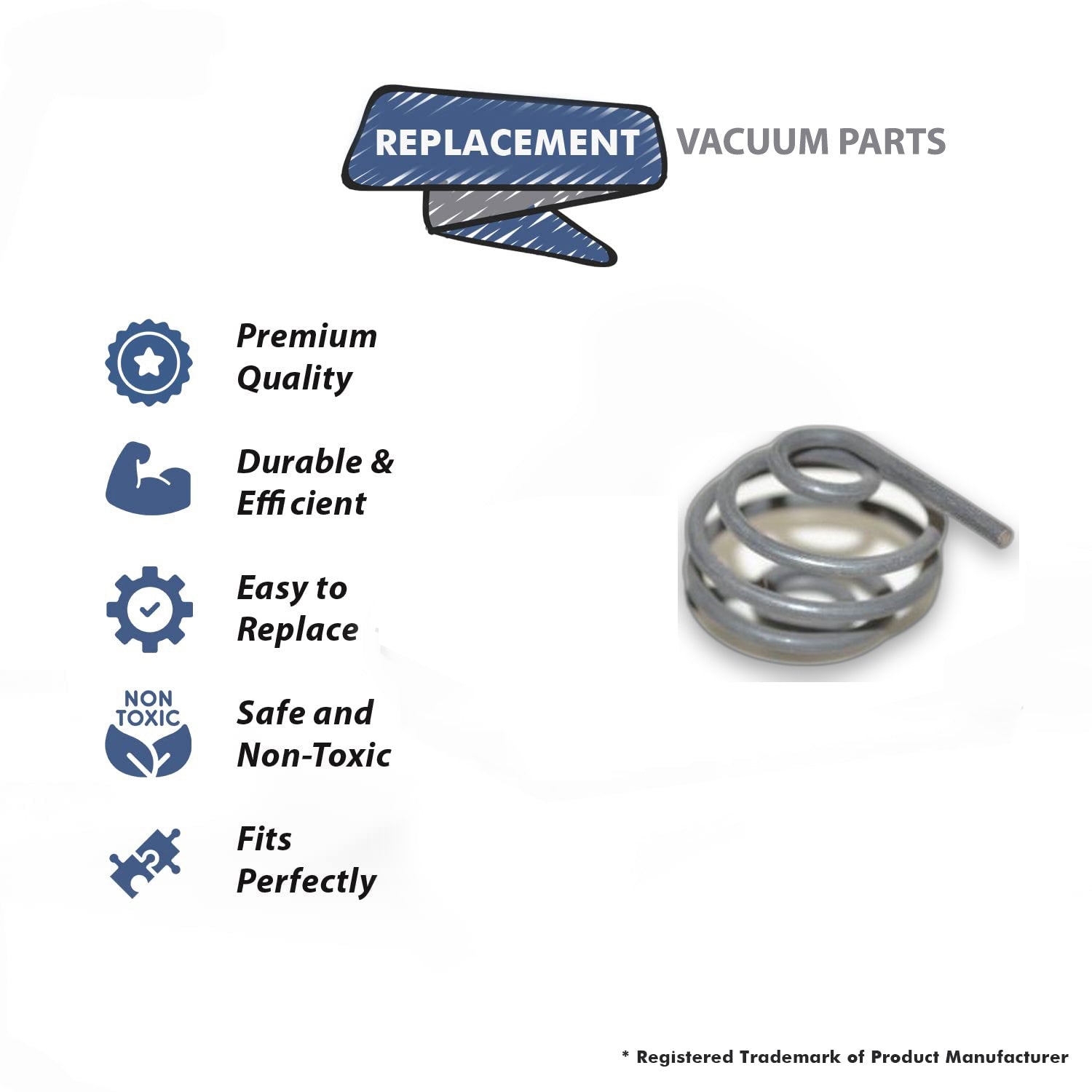 Topvacuumparts Replacement Part For Hoover Vacuum Cleaner Handel Socket Spring # compare to part 807968