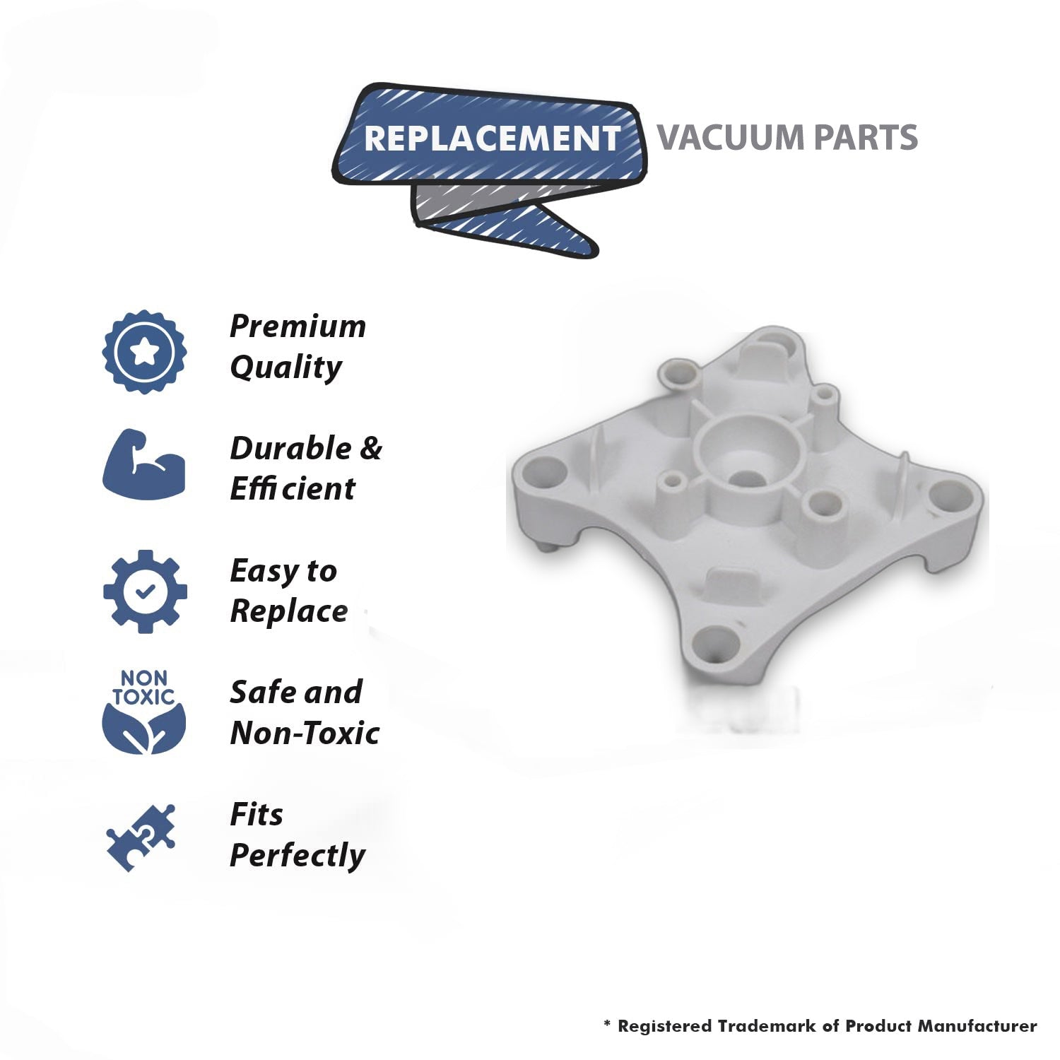 Topvacuumparts Replacement Part For Vacuum Cleaner Rear Spacer Oreck Canister Part # compare to part 82051-02