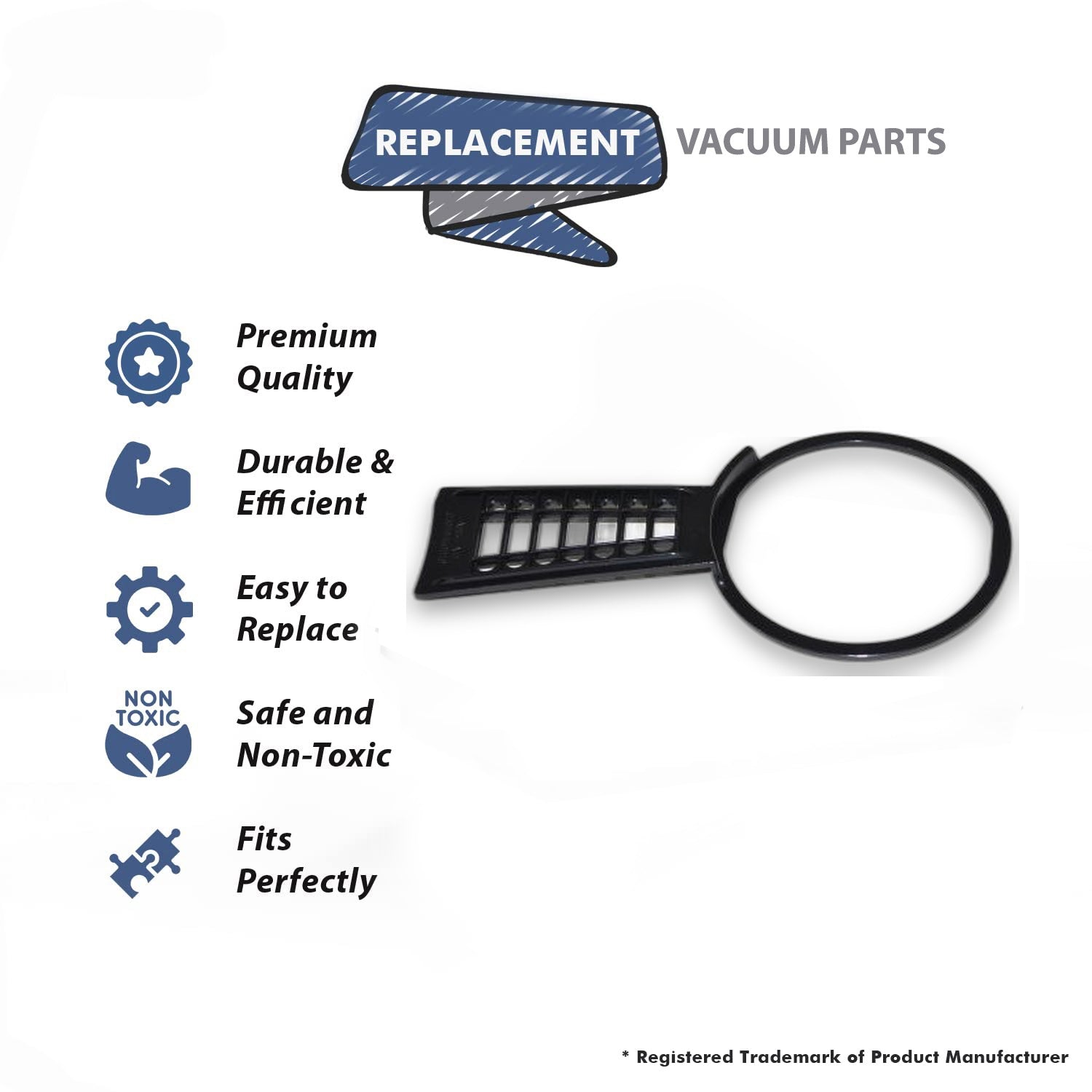 Topvacuumparts Belt Cover with Slots Replacement Part For LW100 Vacuum Model # compare to part 83043-01