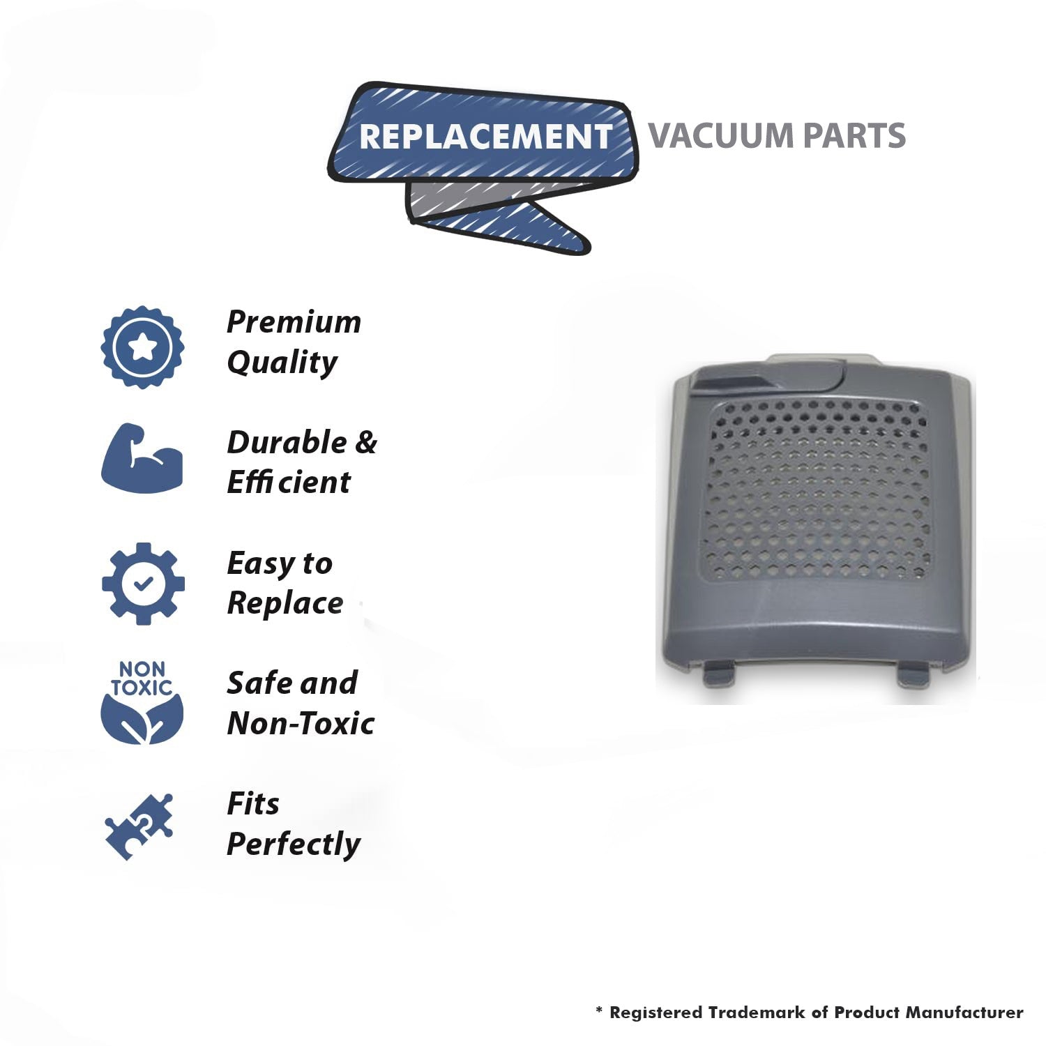 Topvacuumparts Replacement Part for Pro 10 Back Pack proteam Vacuum Cleaner Hepa Filter Cover # compare to part 841708