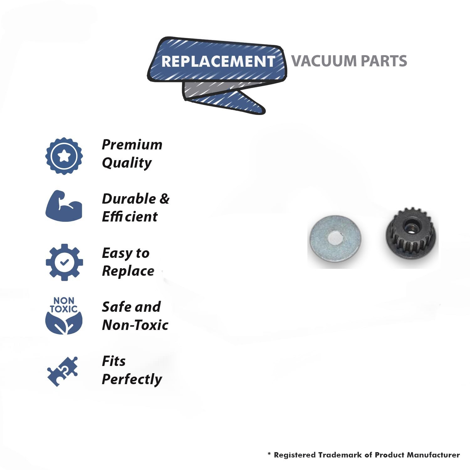 Topvacuumparts Replacement Part For Proteam Vacuum Cleaner Motor Pulley Assembly # compare to part 835692